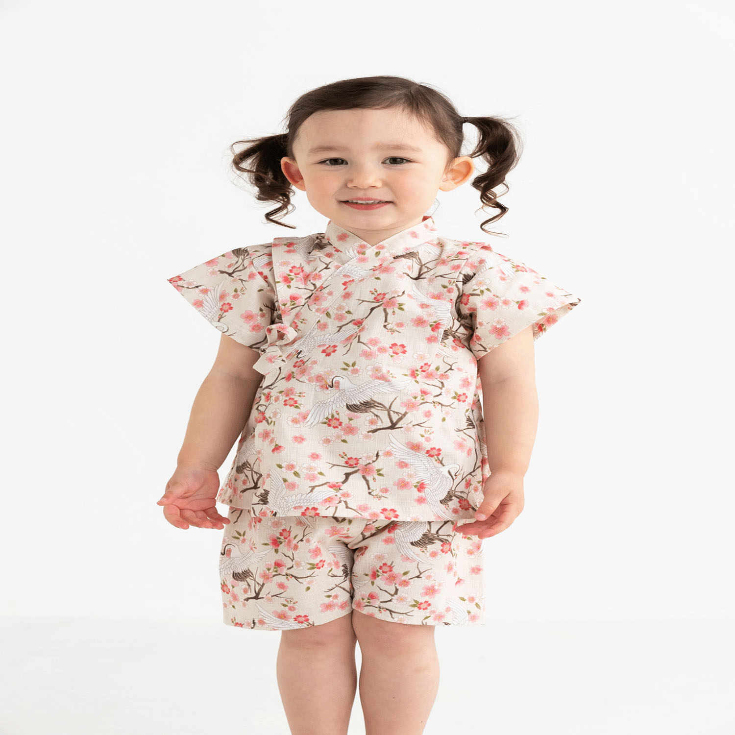 子供用甚平 鶴柄 - 画像4