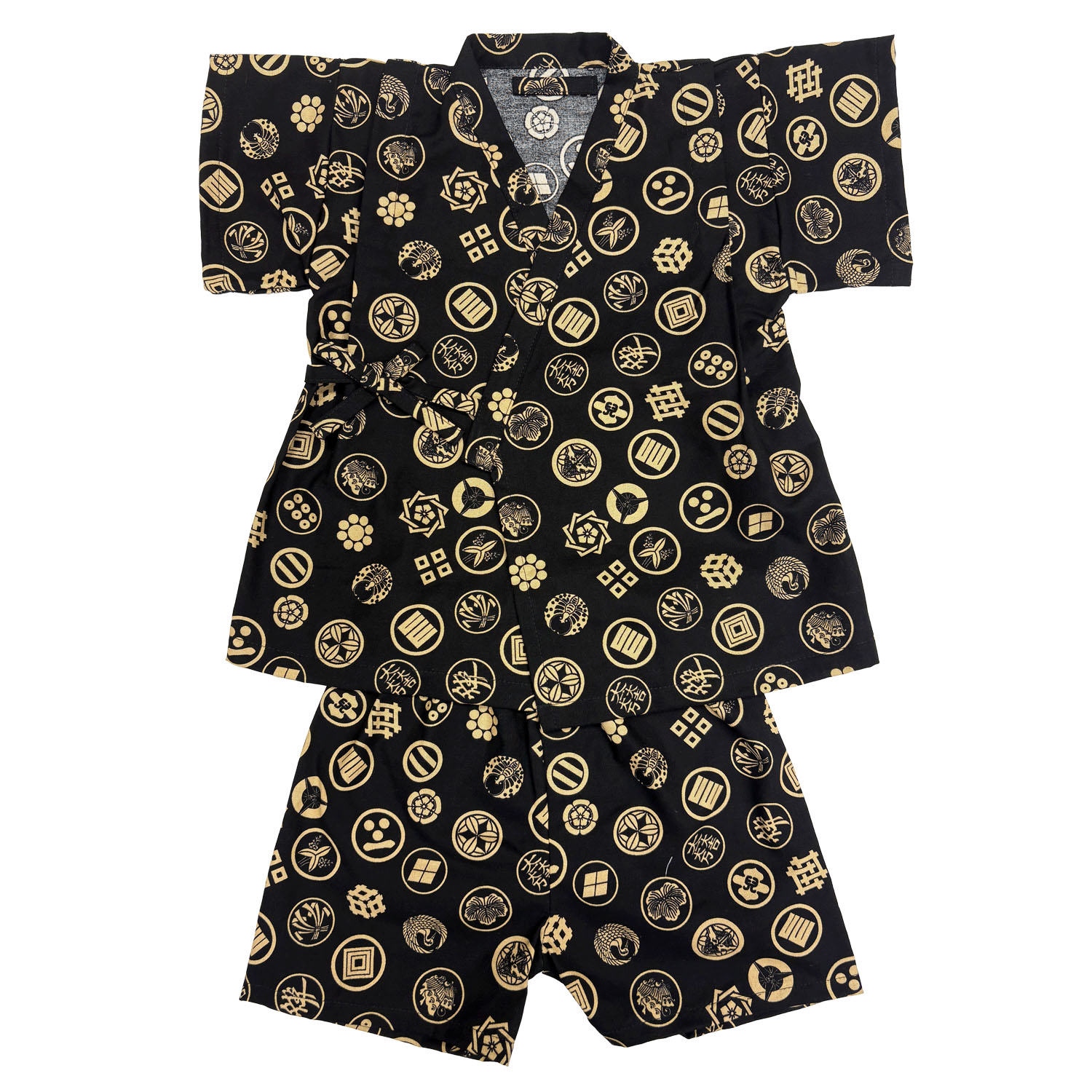 子供用甚平 家紋柄