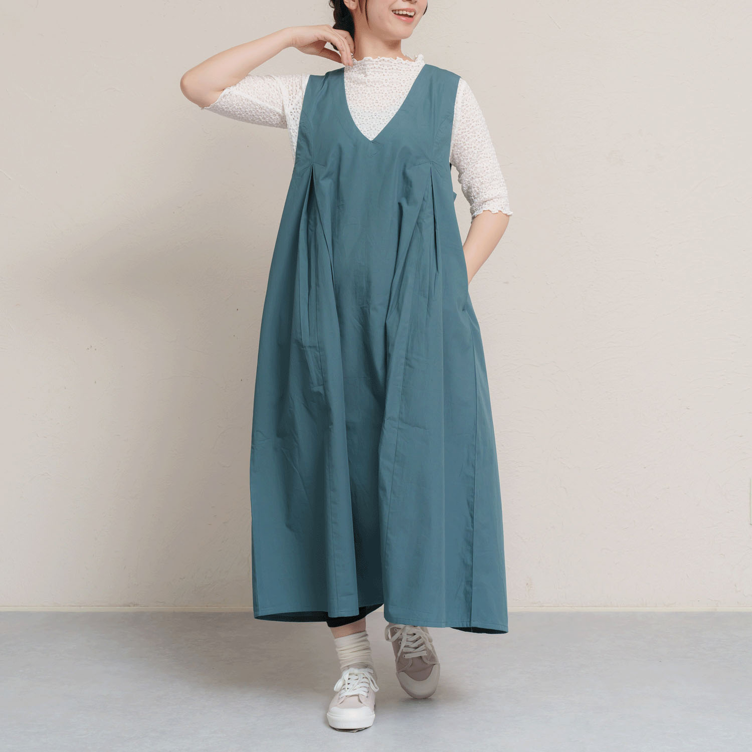 ボックスタックジャンスカワンピース - 画像12