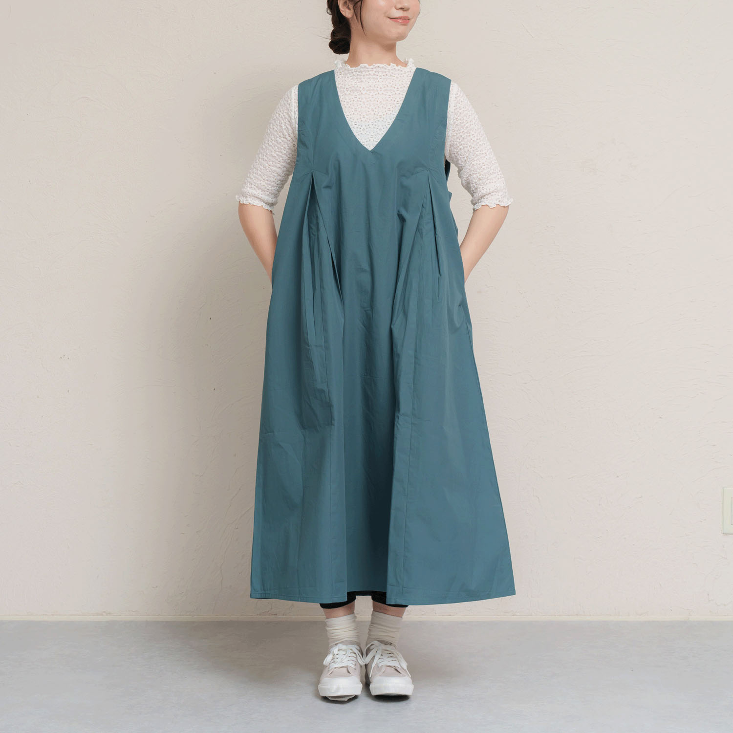 ボックスタックジャンスカワンピース - 画像1