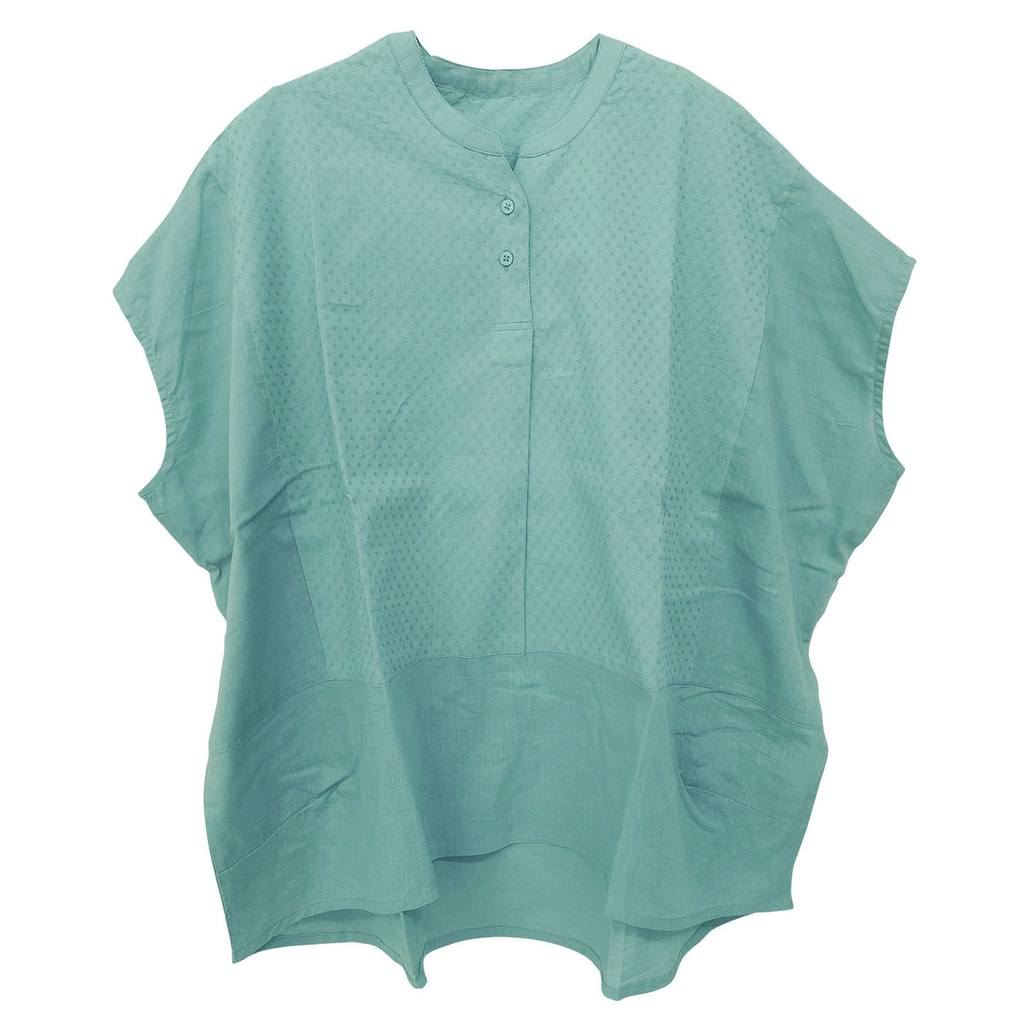 コットンドビーx無地半袖コクーンブラウス - 画像23