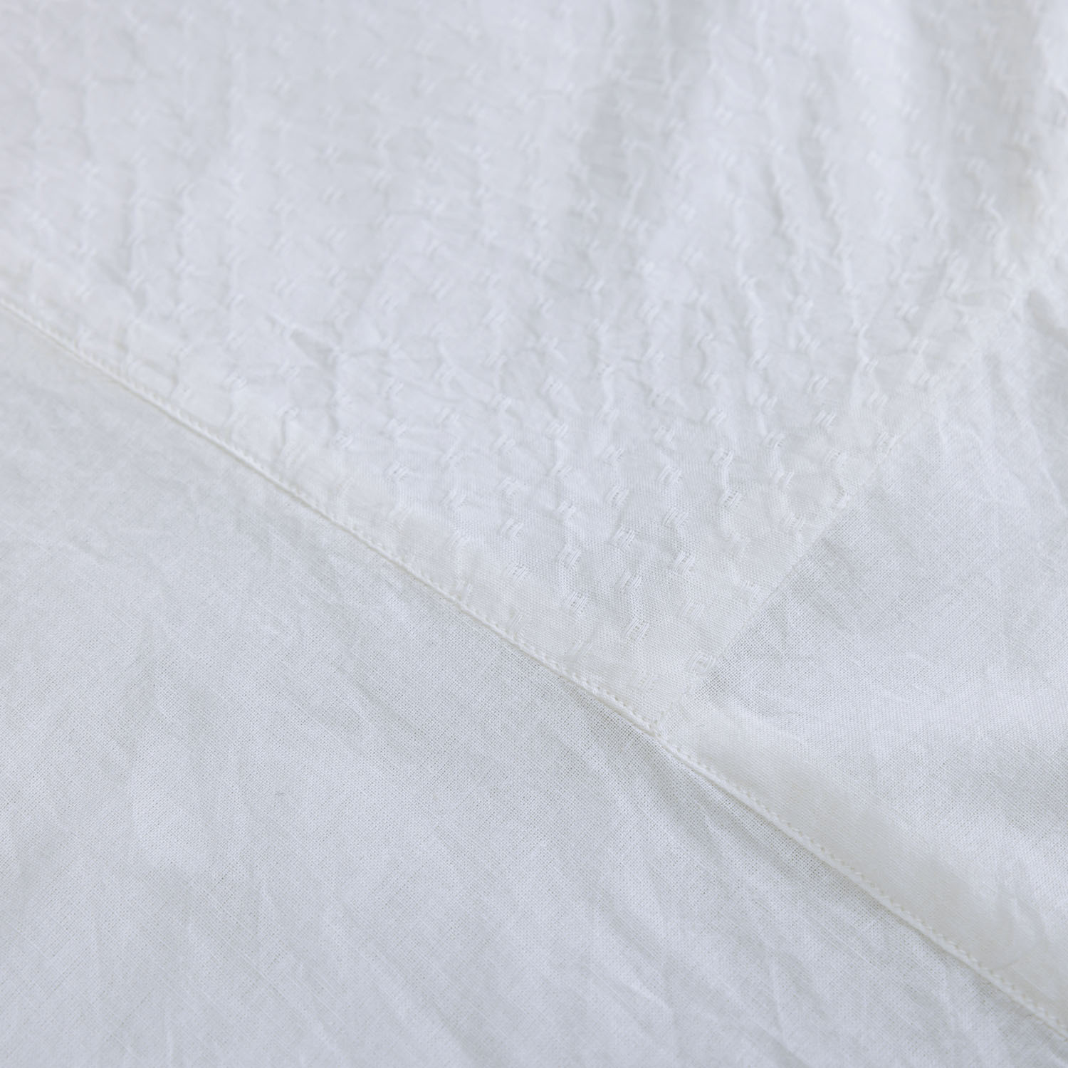 コットンドビーx無地半袖コクーンブラウス - 画像5