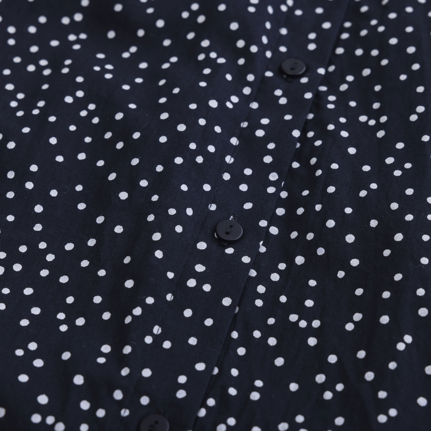 ドットプリントフレアースリーブ5分袖ブラウス - 画像5