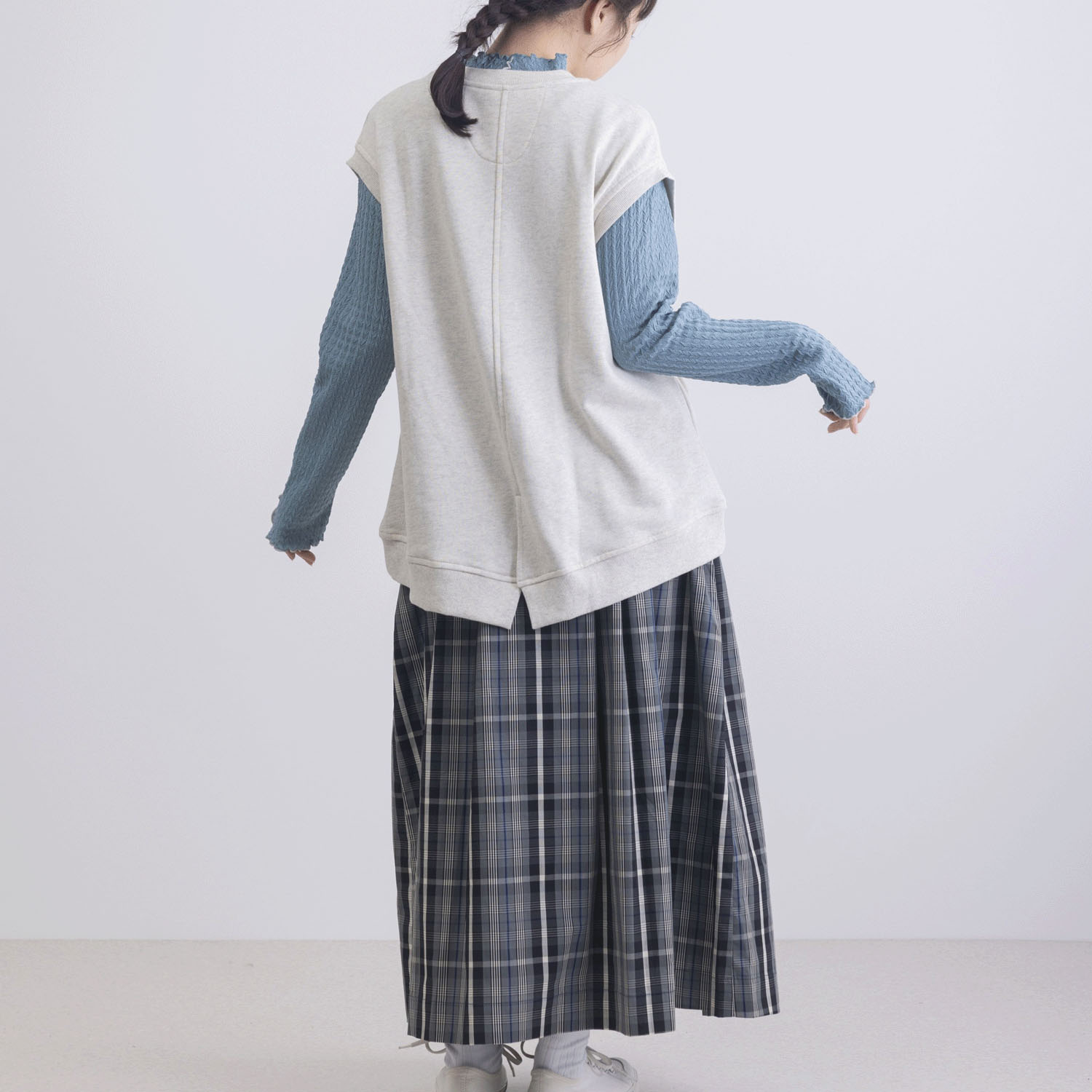 CVC裏毛ポケット付きベスト - 画像14