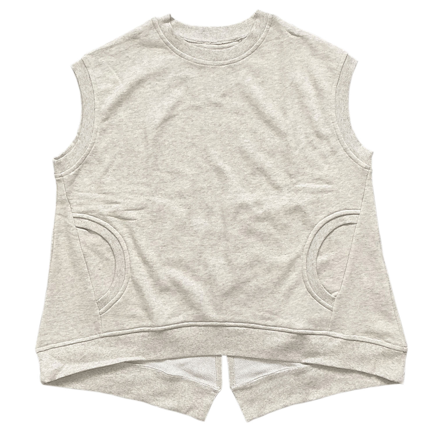 CVC裏毛ポケット付きベスト - 画像15