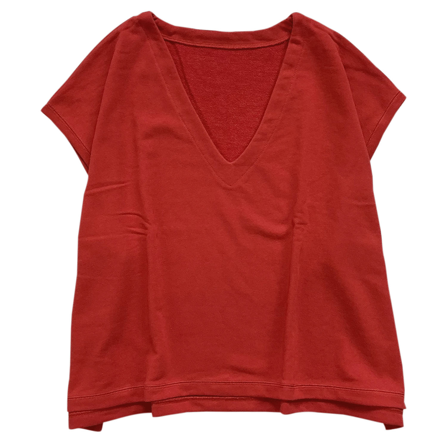 CVC裏毛深Vネックベスト - 画像21