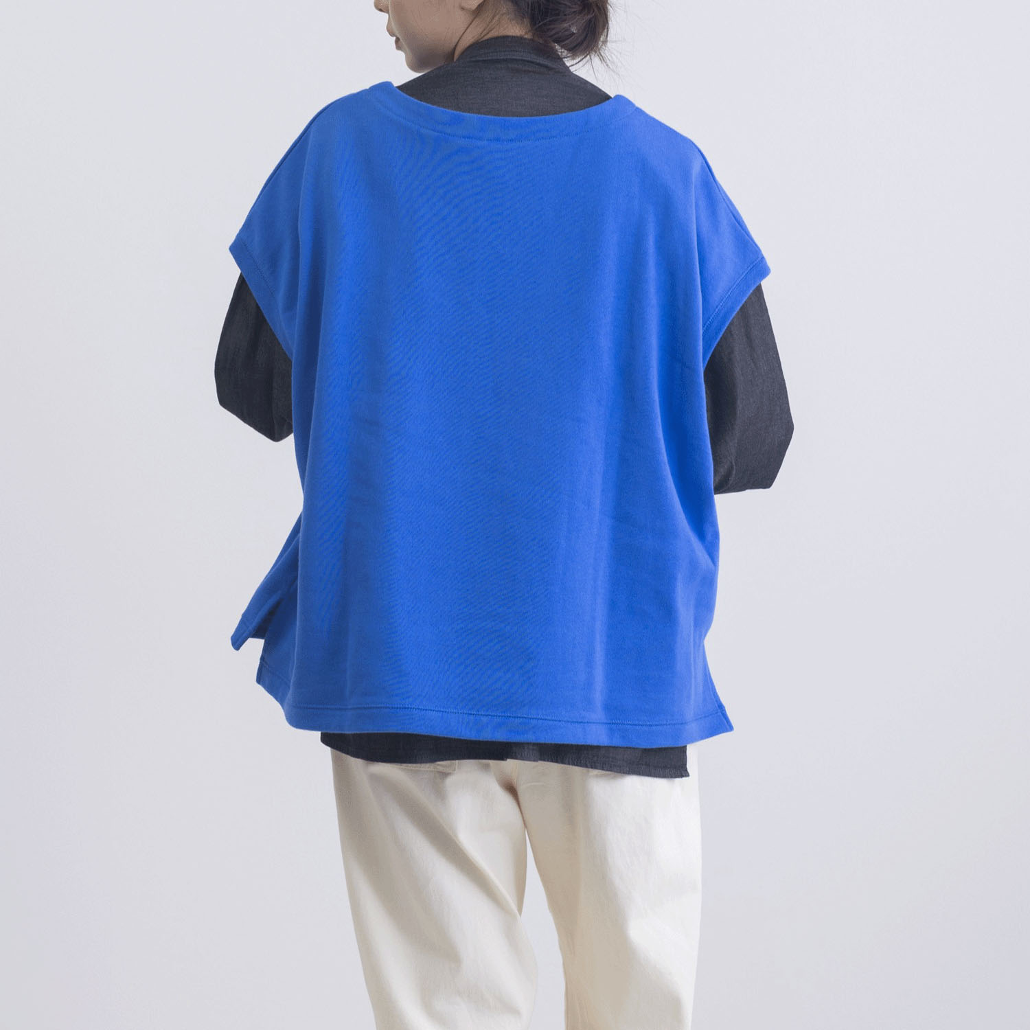 CVC裏毛深Vネックベスト - 画像24