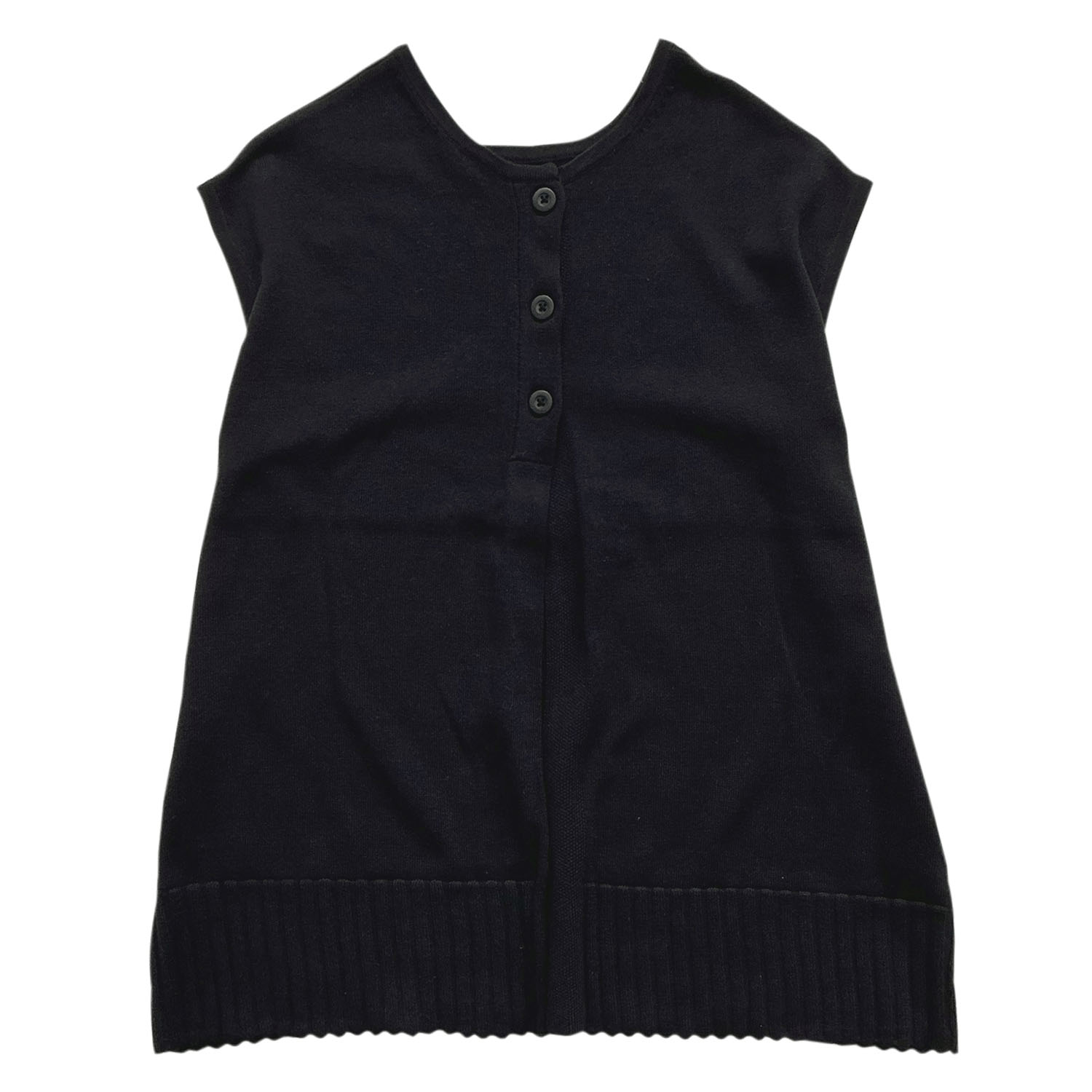 綿ニット前後2WAYベスト - 画像6