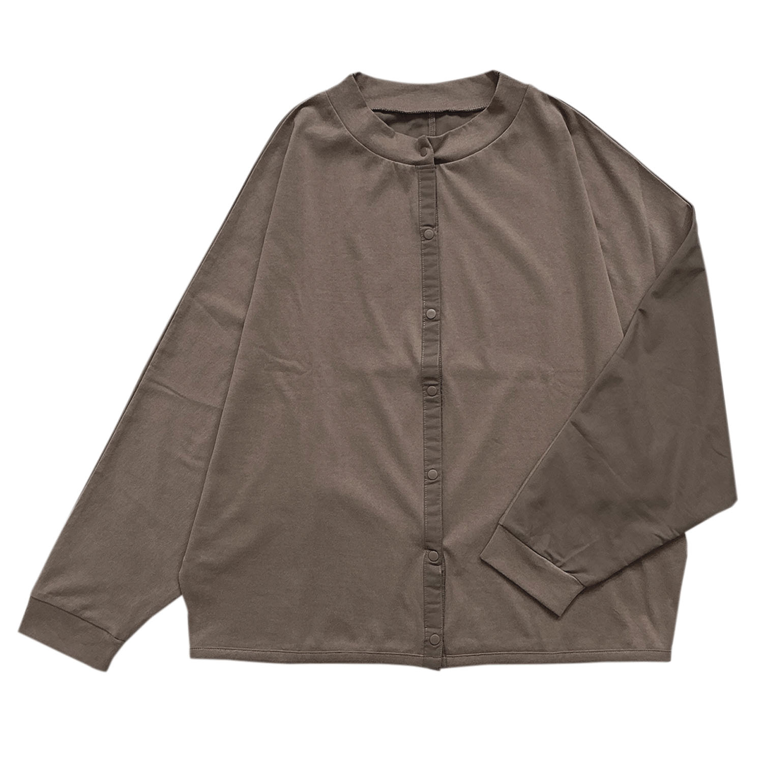 T／Cピーチ起毛布帛使いカーディガン - 画像16