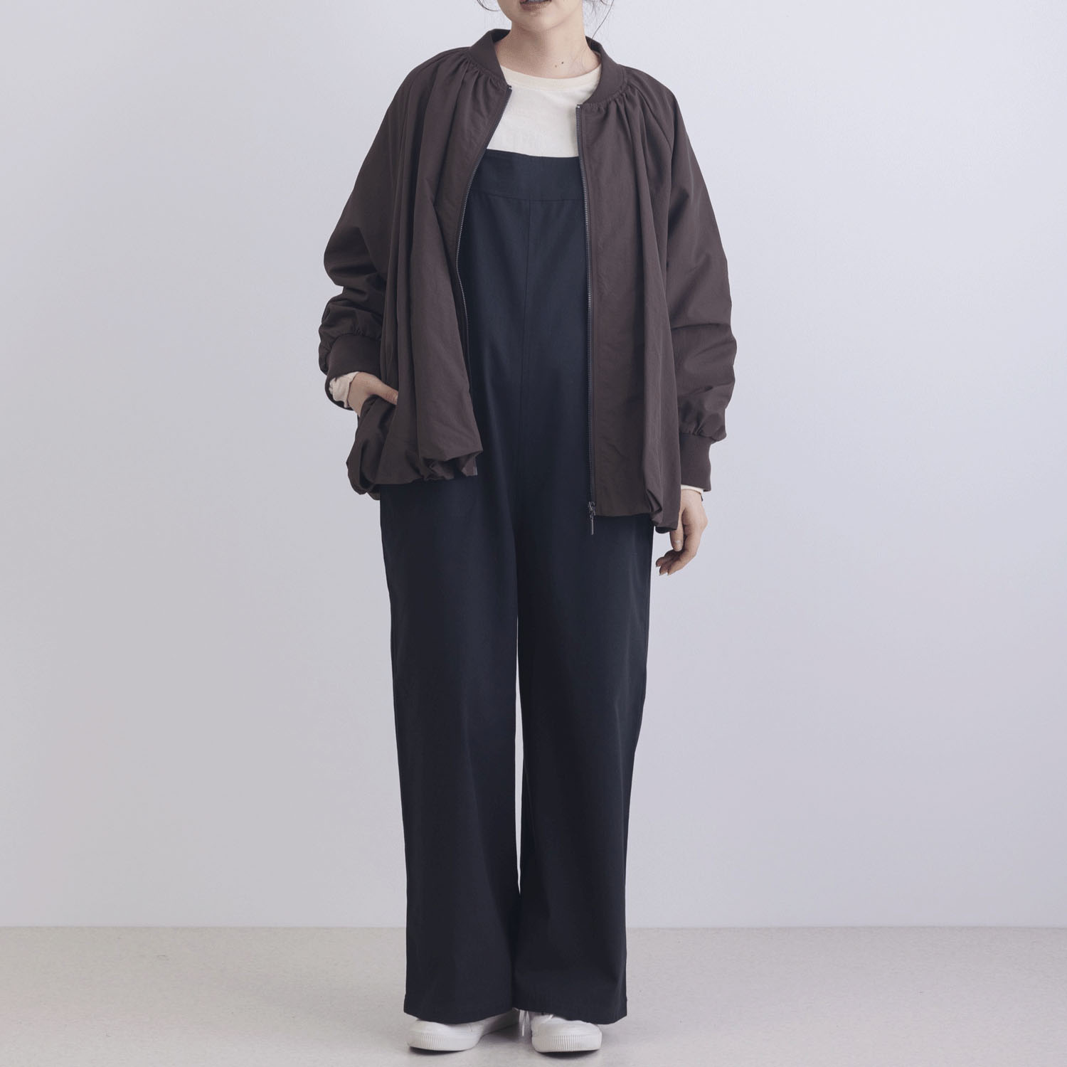 撥水加工＆花粉リリース裾バルーンブルゾン - 画像1