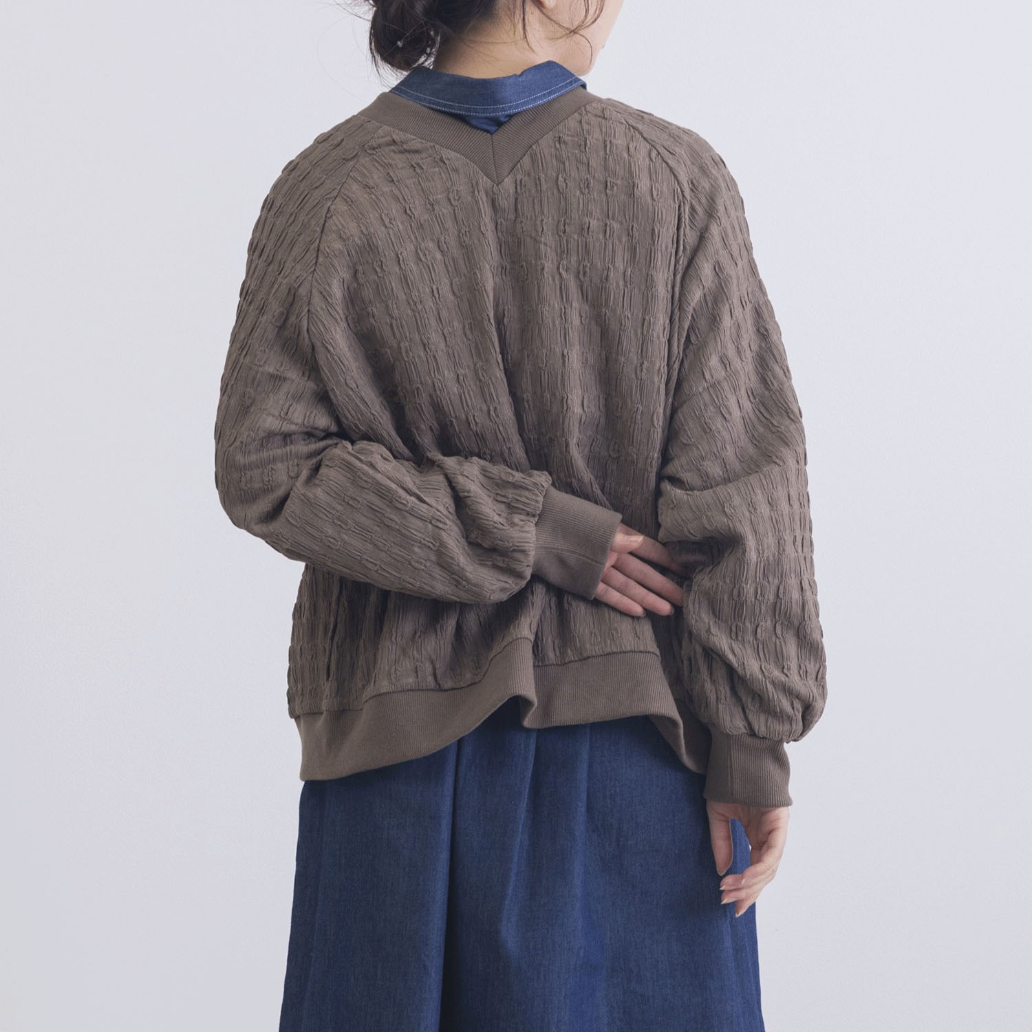 フクレ織りジャガード羽織り - 画像14