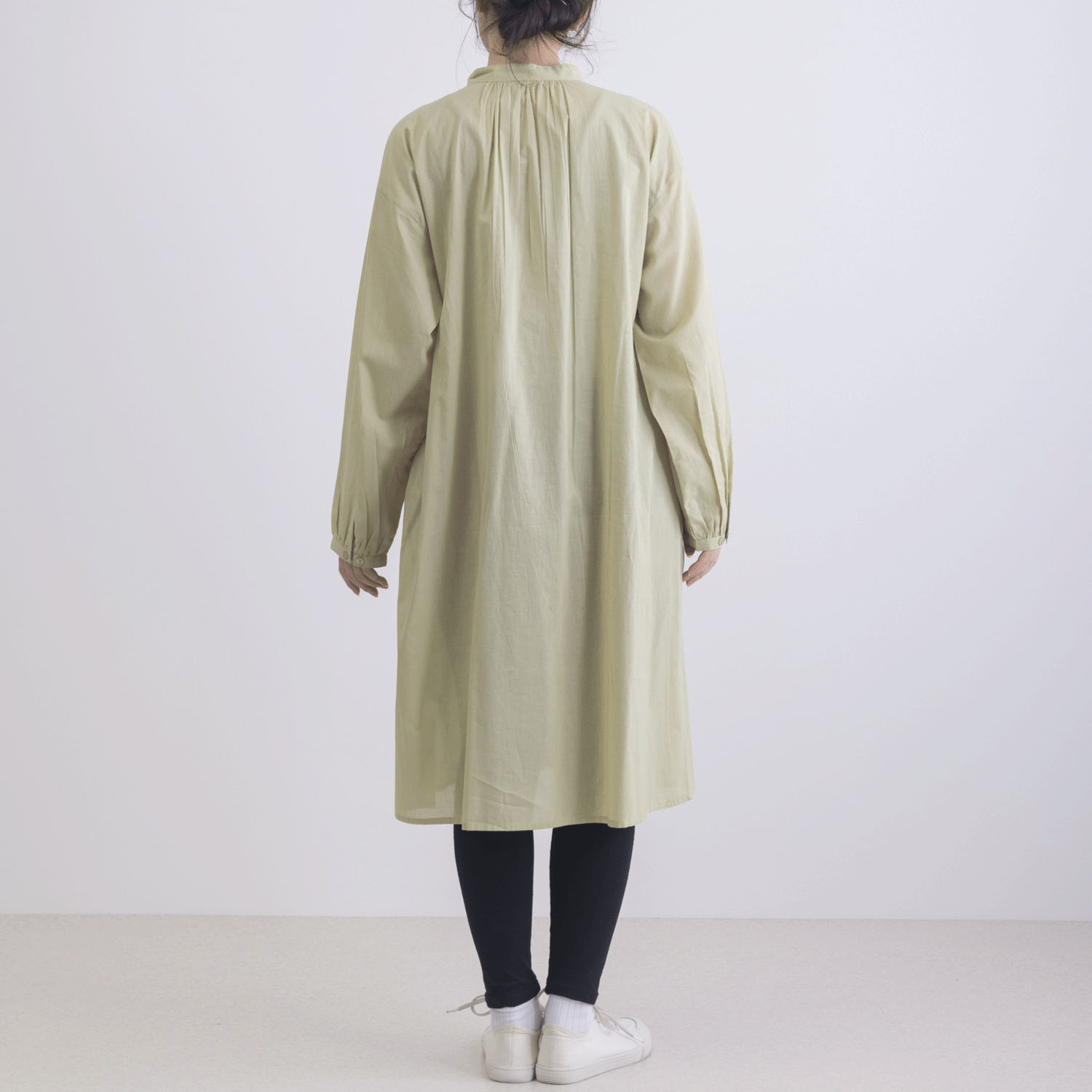 ピンタック＆レース使い前開きワンピース - 画像14