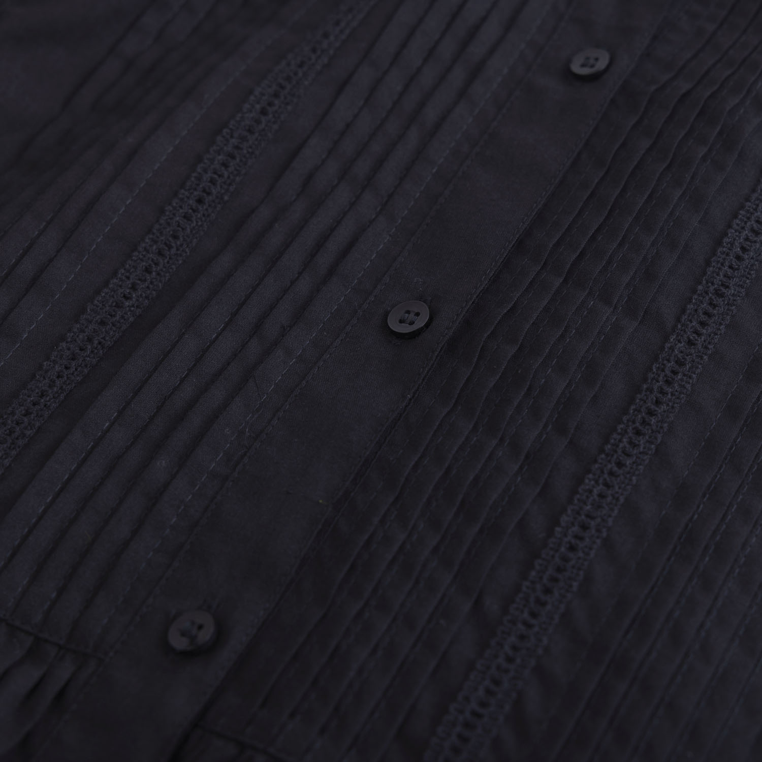 ピンタック＆レース使い前開きワンピース - 画像10