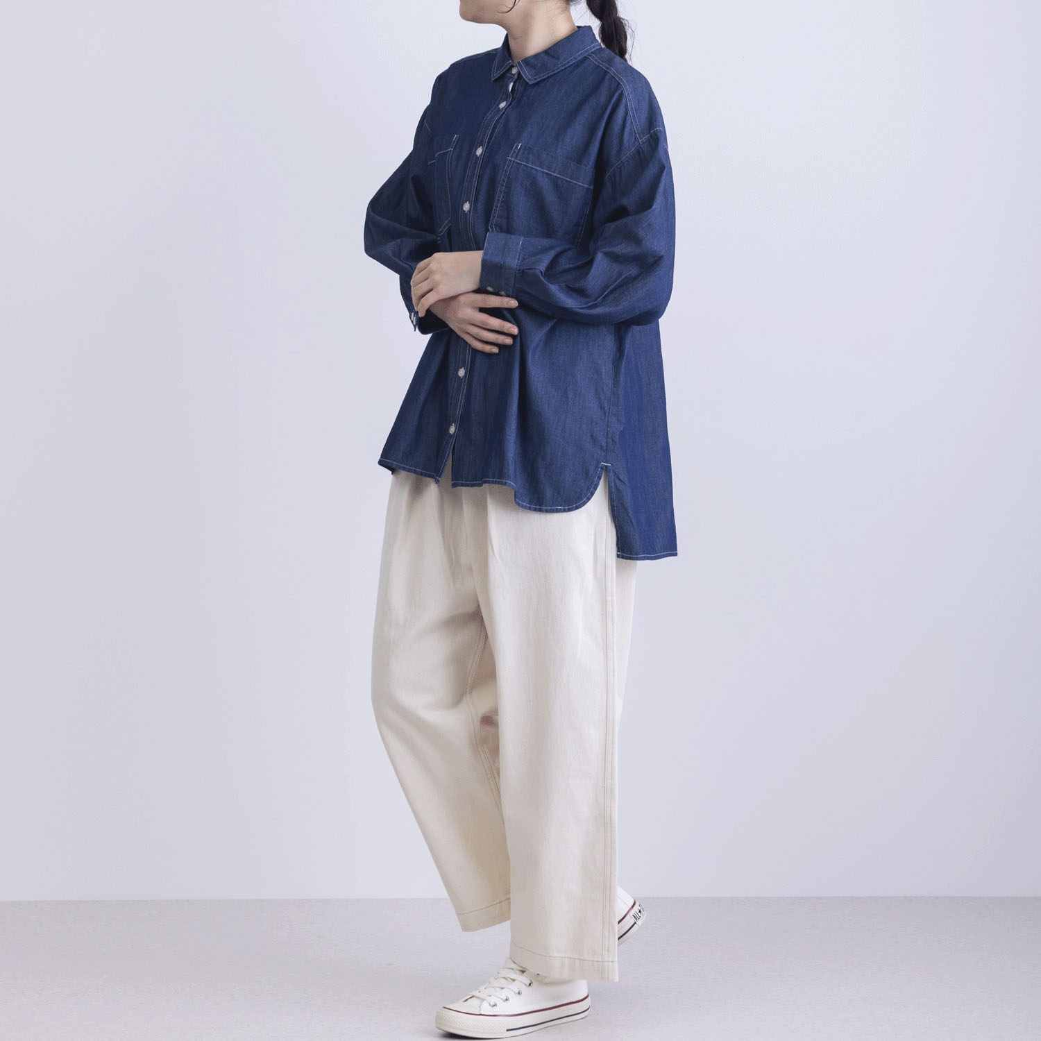 デニムシャツブラウス - 画像7