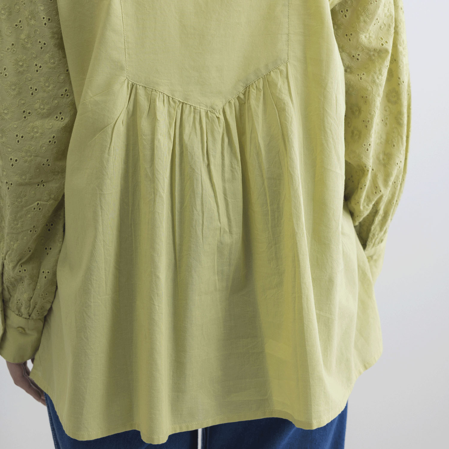 シフリー刺繍前開きブラウス - 画像13