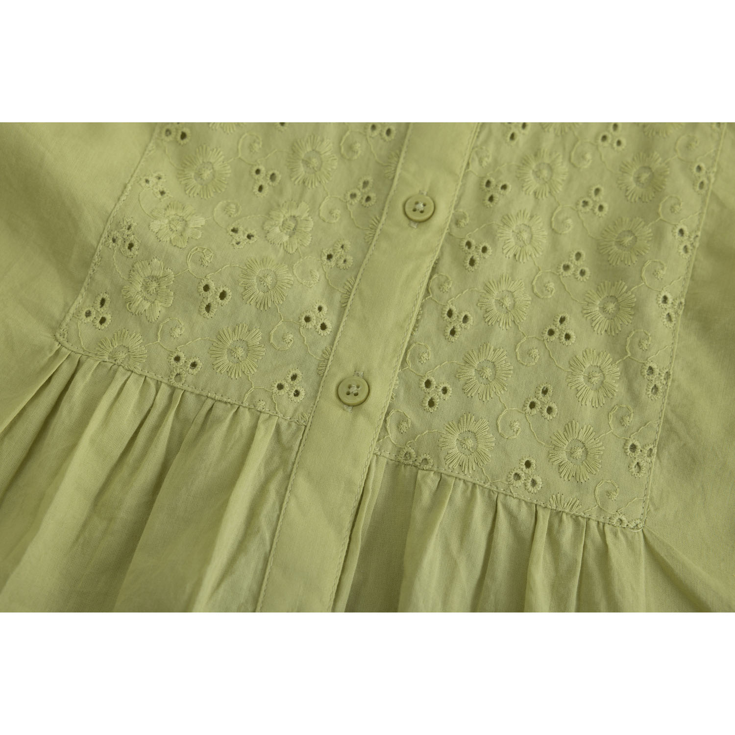 シフリー刺繍前開きブラウス - 画像14