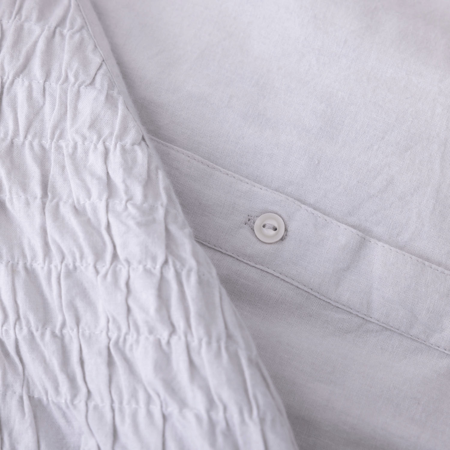 肩シャーリング無地シャツブラウス - 画像13