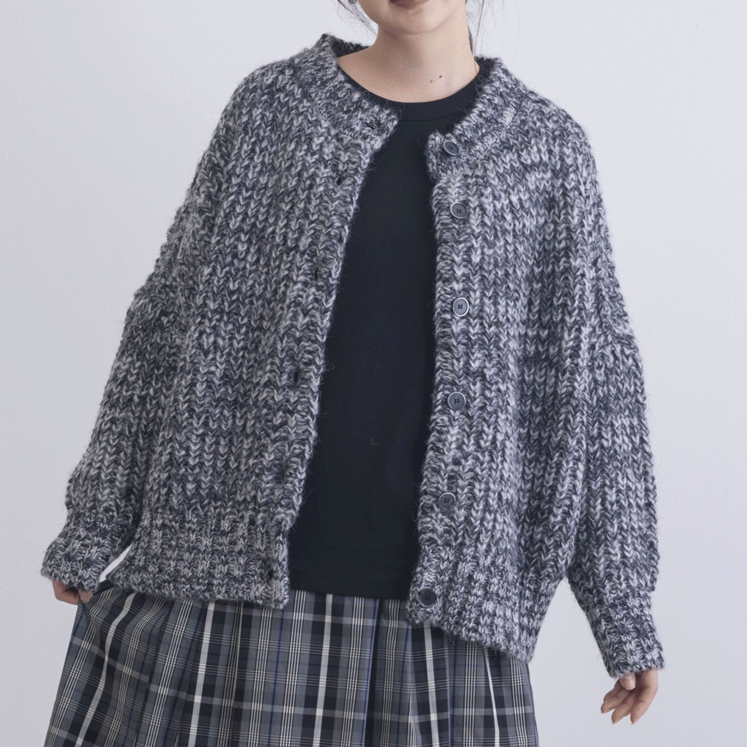 カラフルメランジニットカーディガン - 画像2