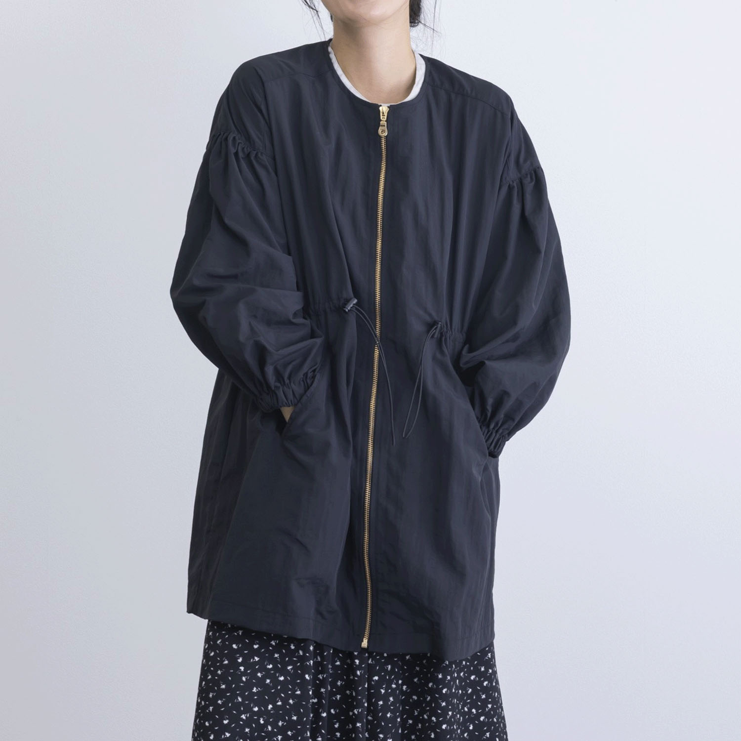 撥水＆花粉リリース加工ミドル丈アウター - 画像2