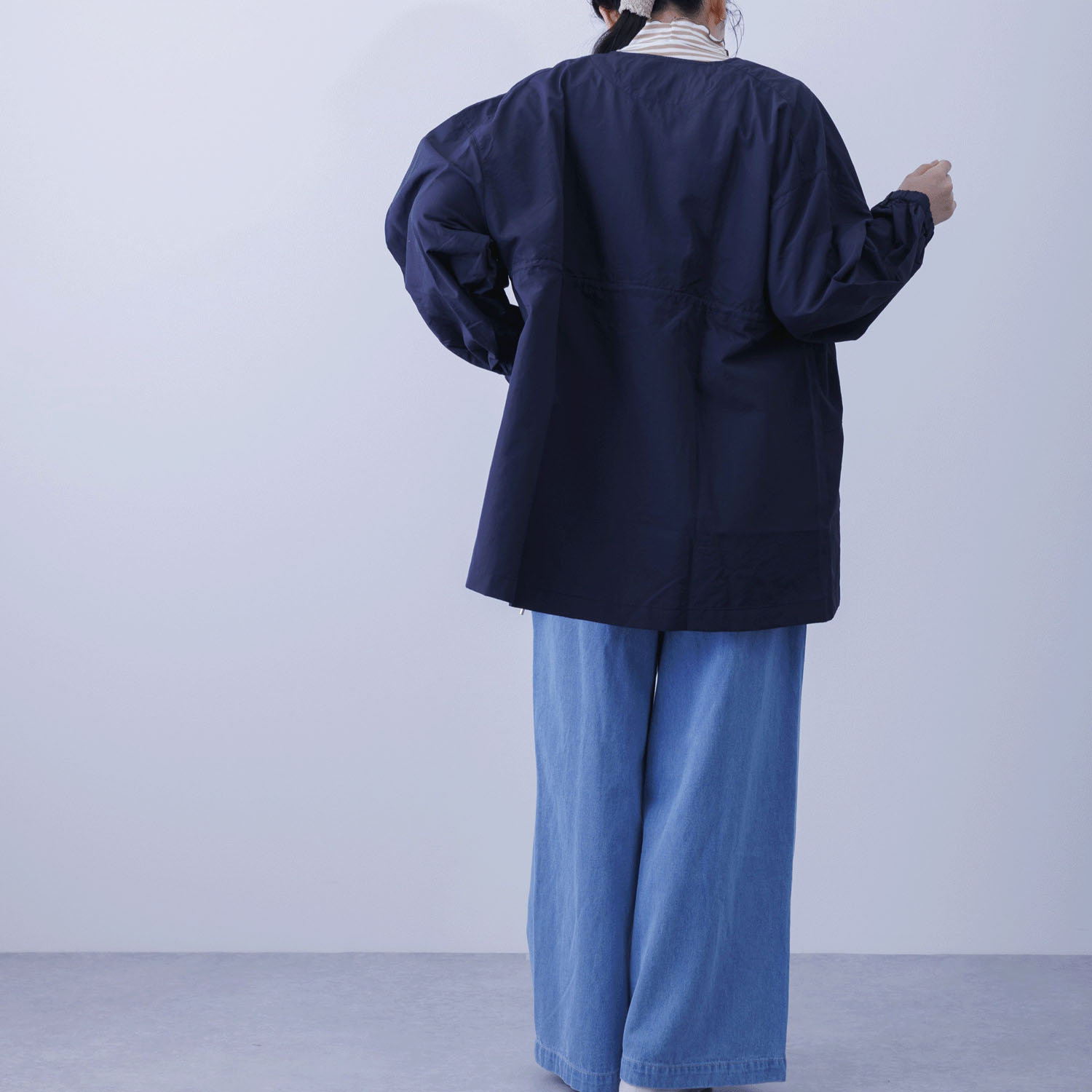 撥水＆花粉リリース加工ミドル丈アウター - 画像17