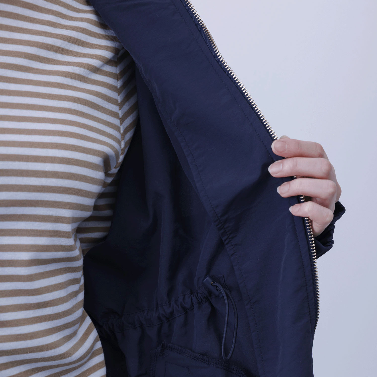 撥水＆花粉リリース加工ミドル丈アウター - 画像19