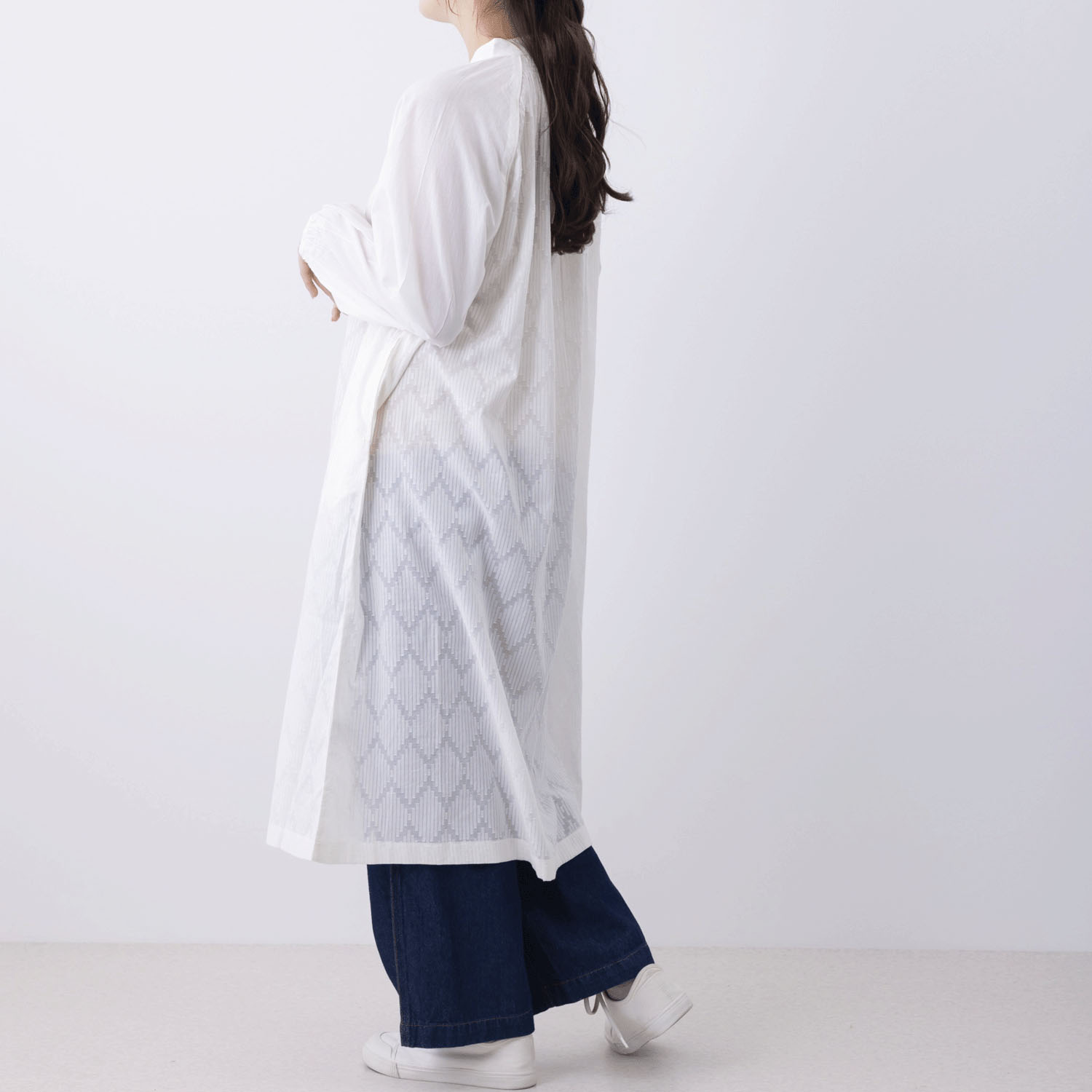 無地＆JQD前開きワンピース - 画像11