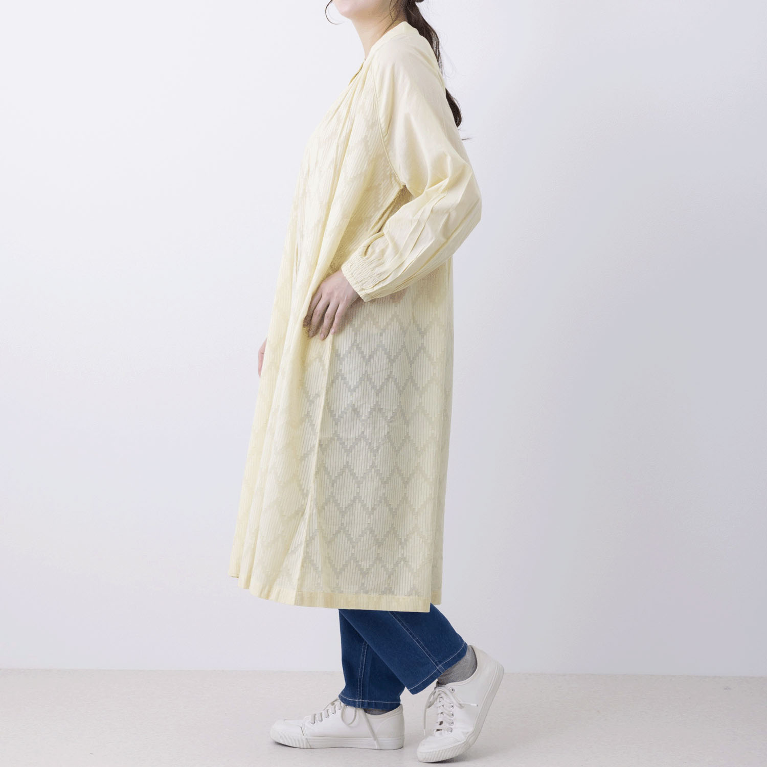 無地＆JQD前開きワンピース - 画像17