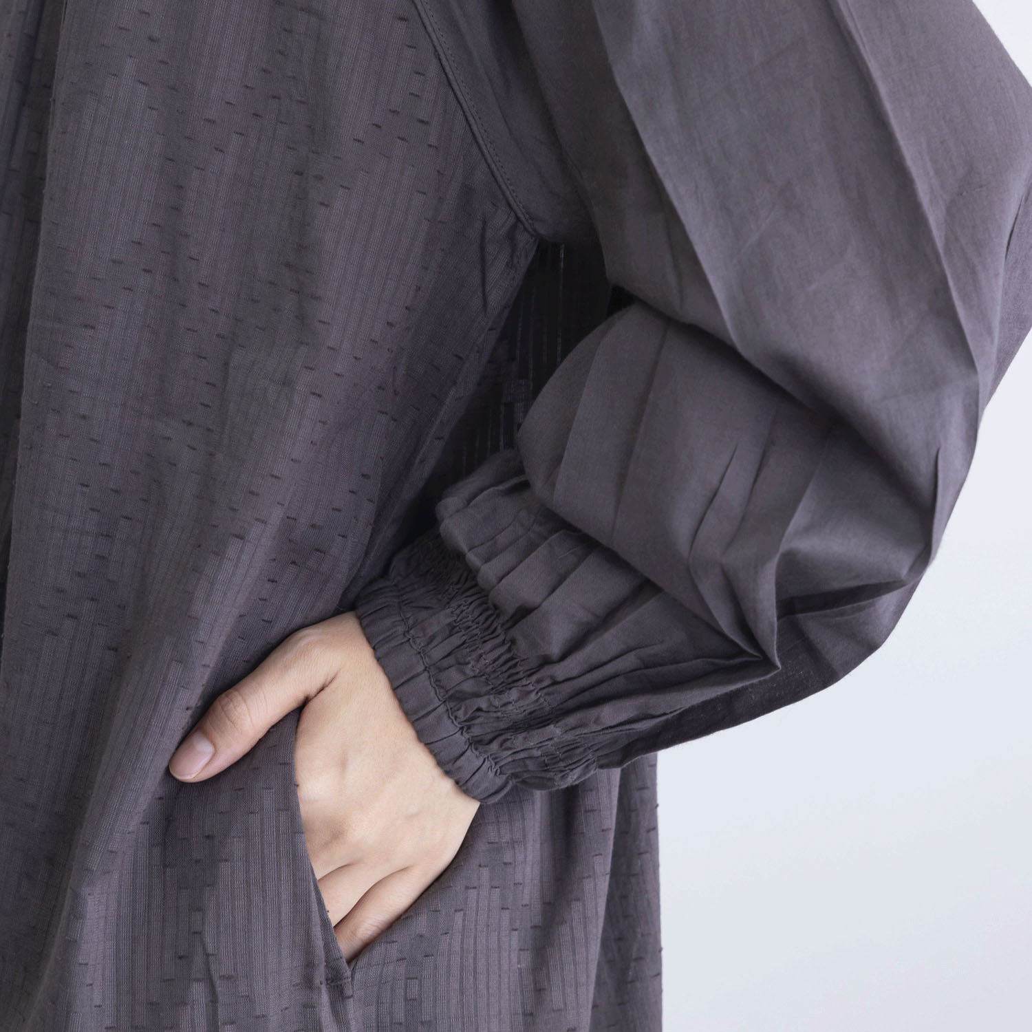 無地＆JQD前開きワンピース - 画像7