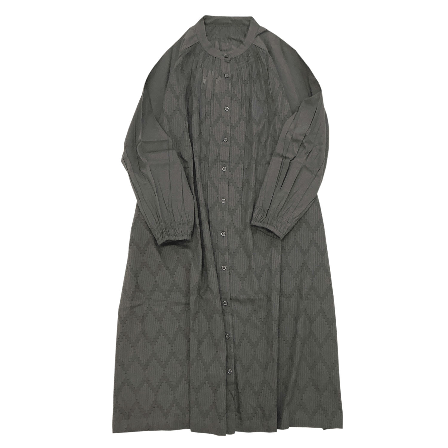 無地＆JQD前開きワンピース - 画像10