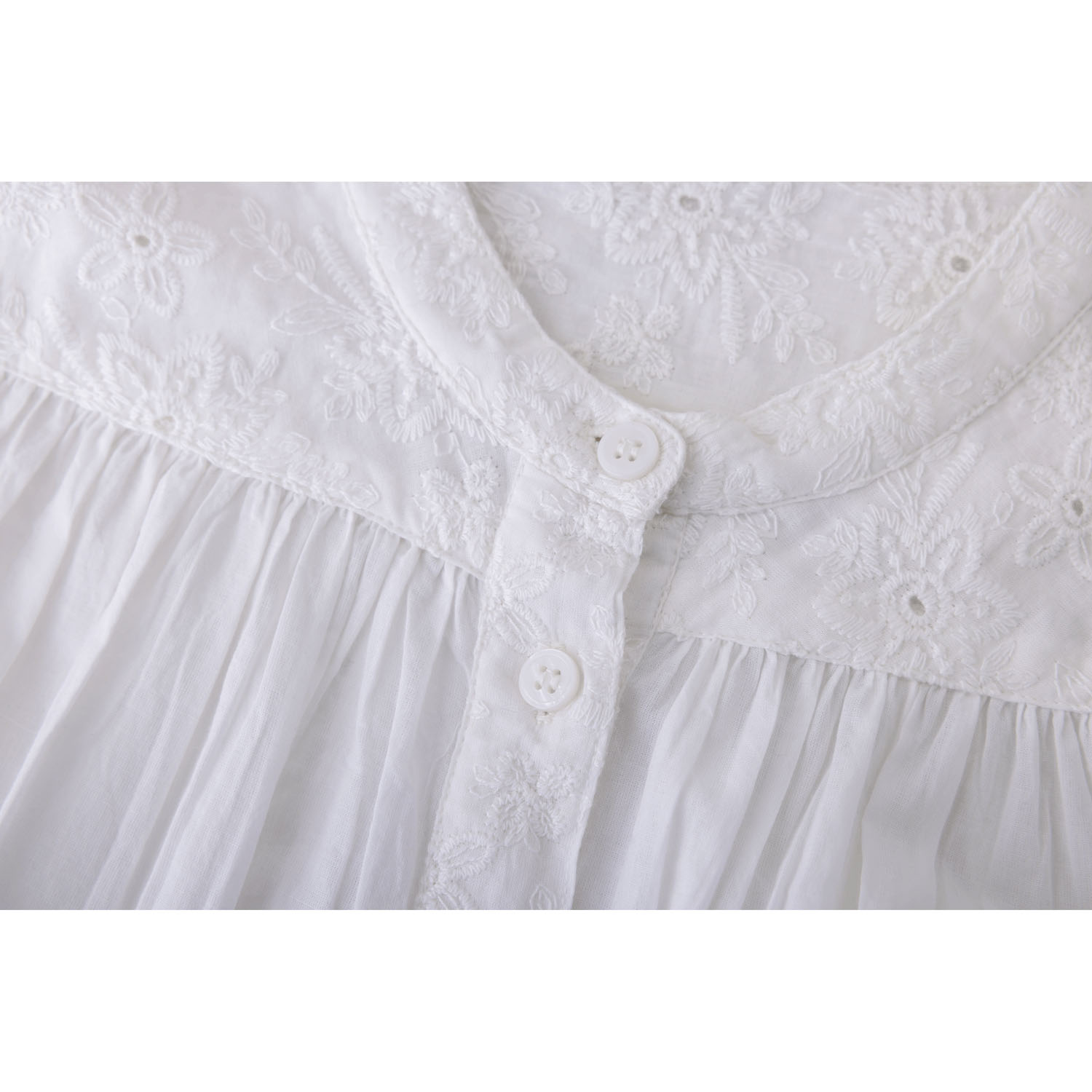 無地＆シフリー刺繍ブラウス - 画像13