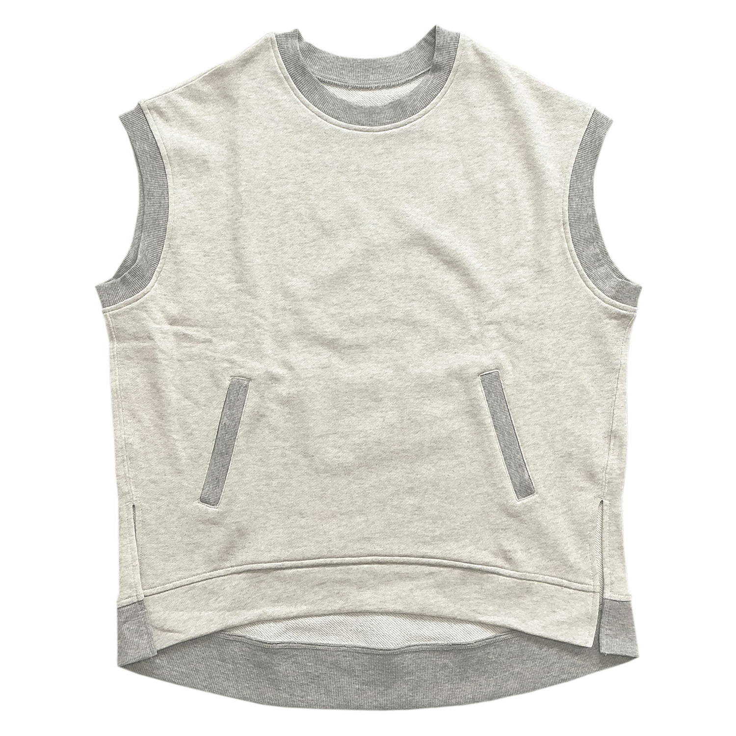 CVC裏毛ニットベスト - 画像11