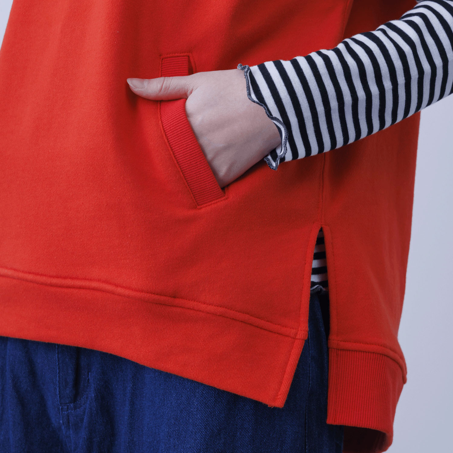 CVC裏毛ニットベスト - 画像15