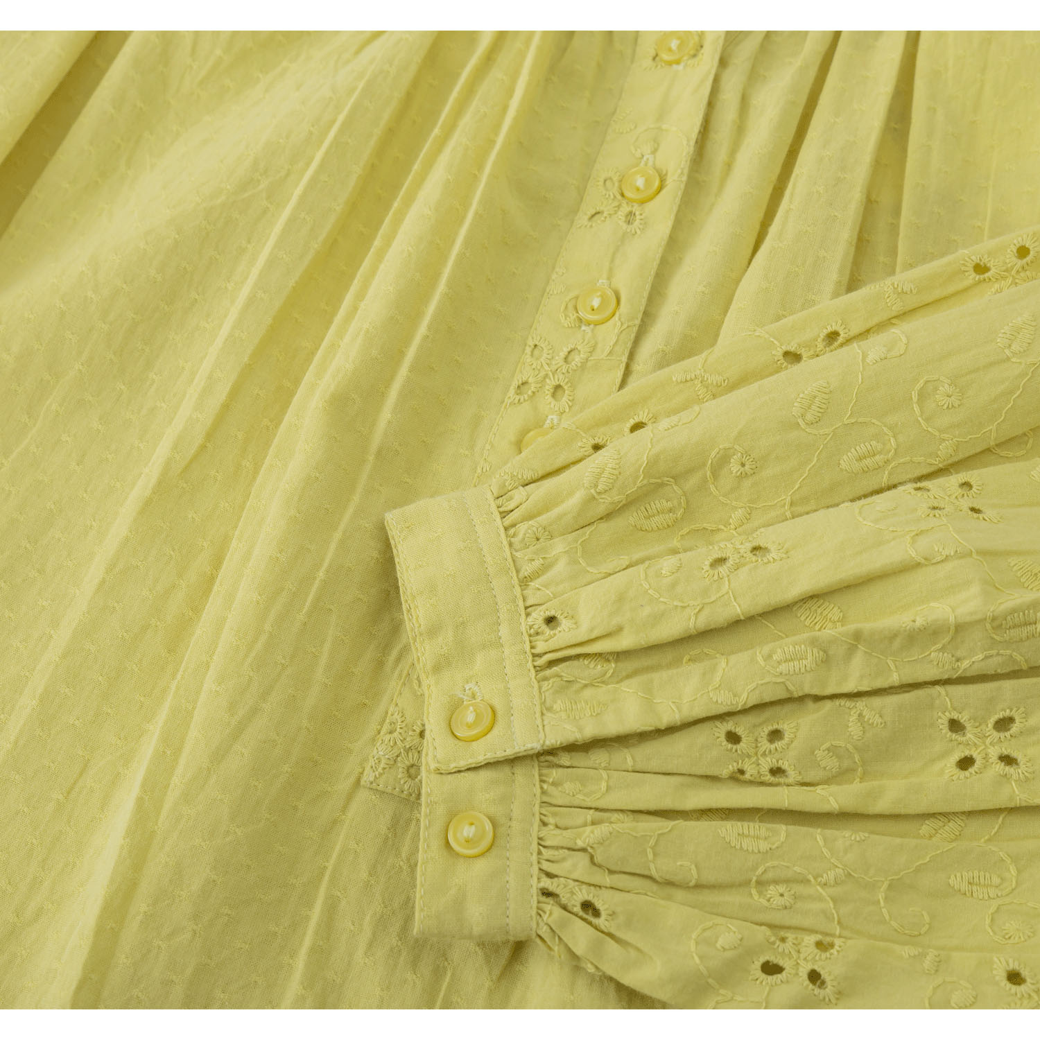 ヨーク＆袖刺繍ワンピース - 画像13