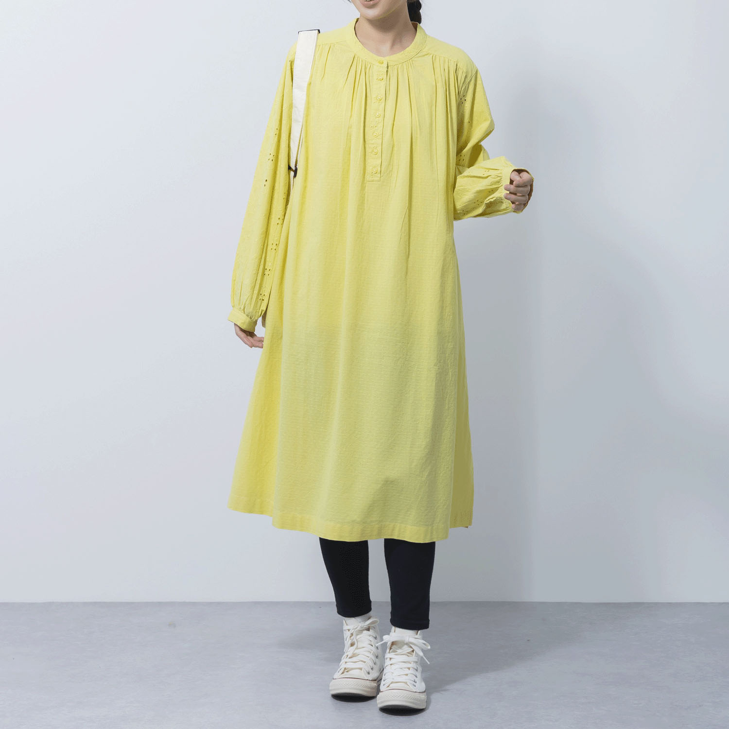 ヨーク＆袖刺繍ワンピース - 画像7