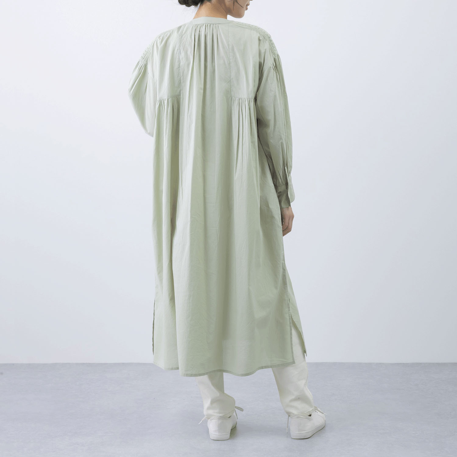 ピンタック＆レース前開きワンピ―ス - 画像14