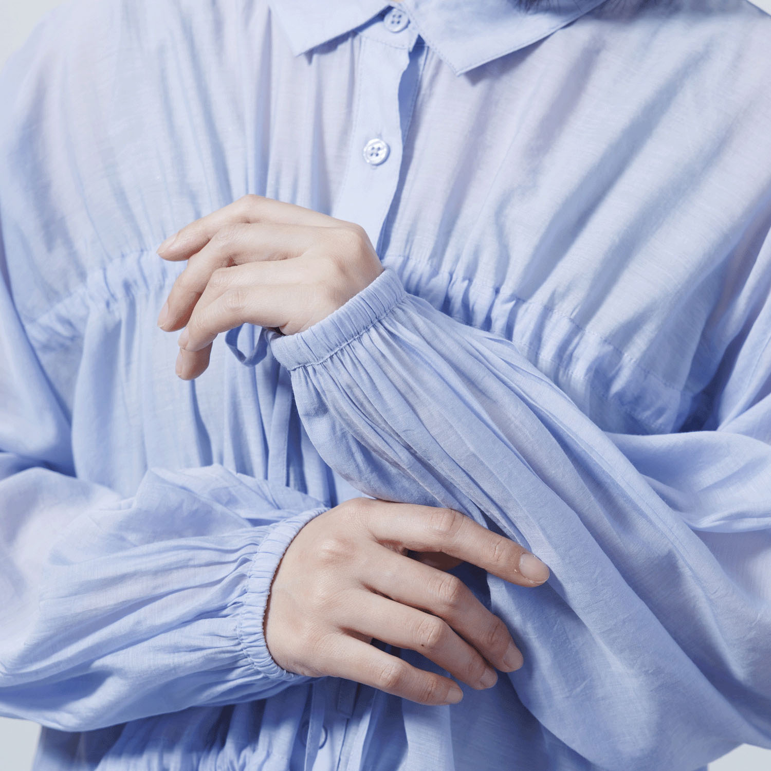 ドロストリボンシャツブラウス - 画像16