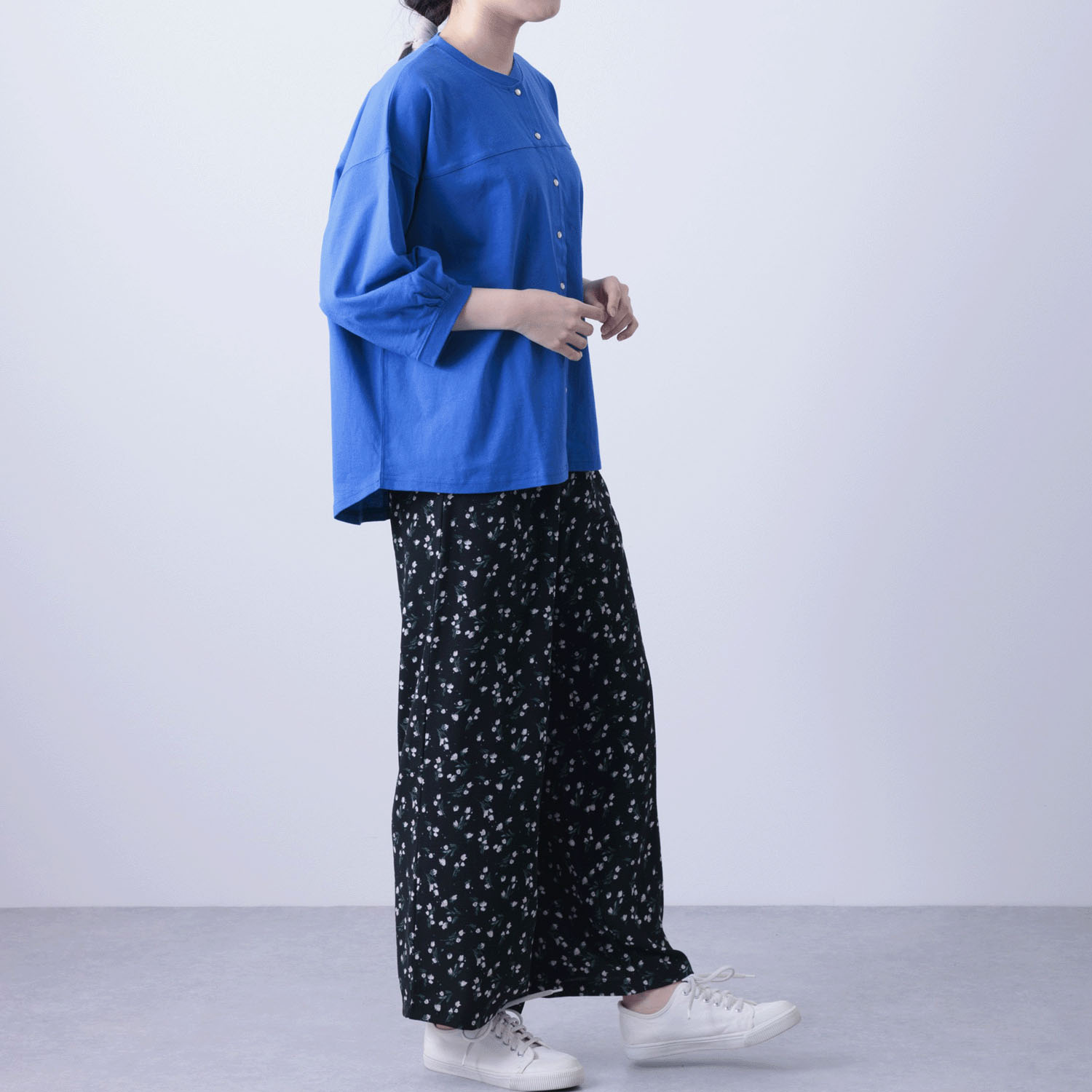 無地天竺パールドット釦カーディガン - 画像20