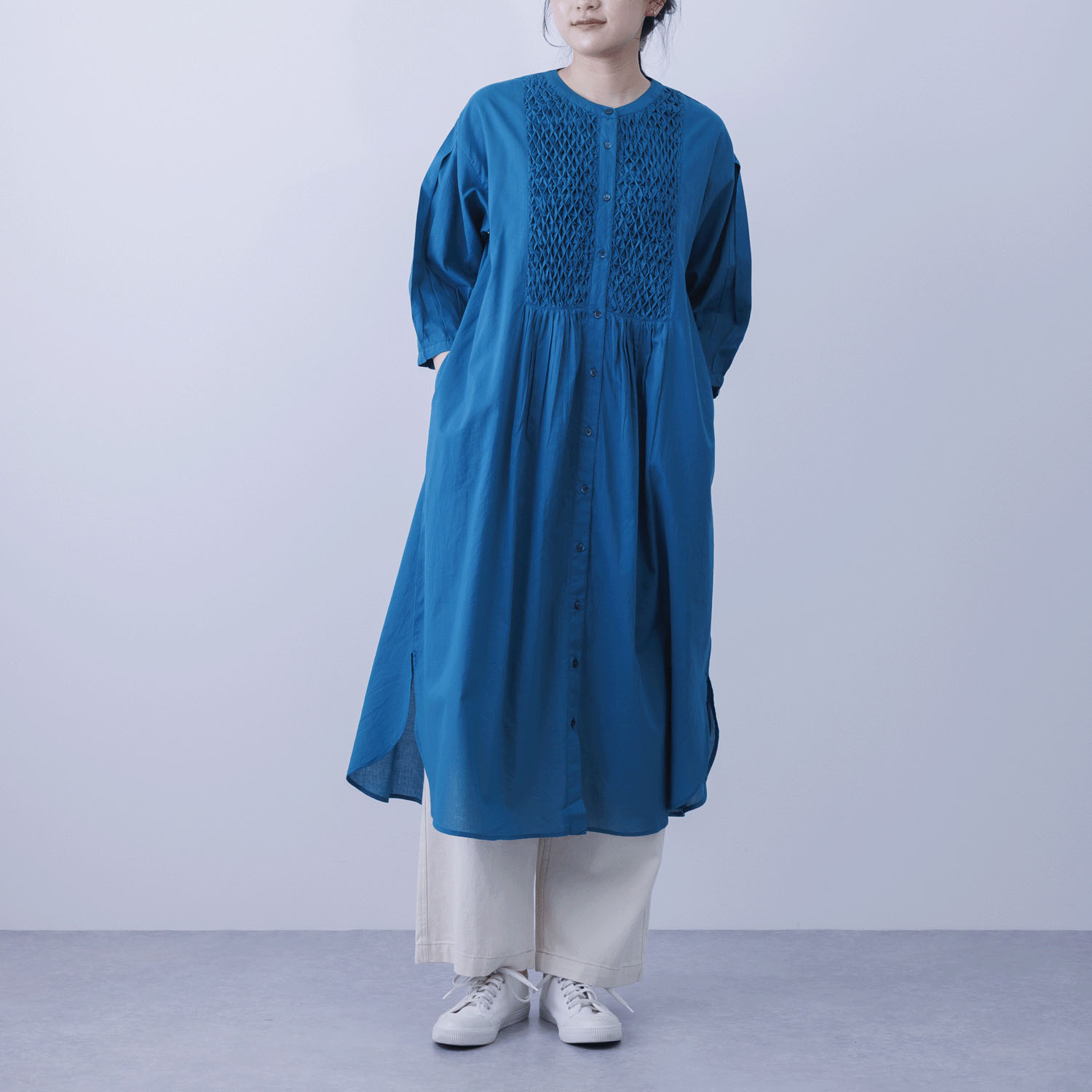 ブザムスモッキング前開きワンピース - 画像14