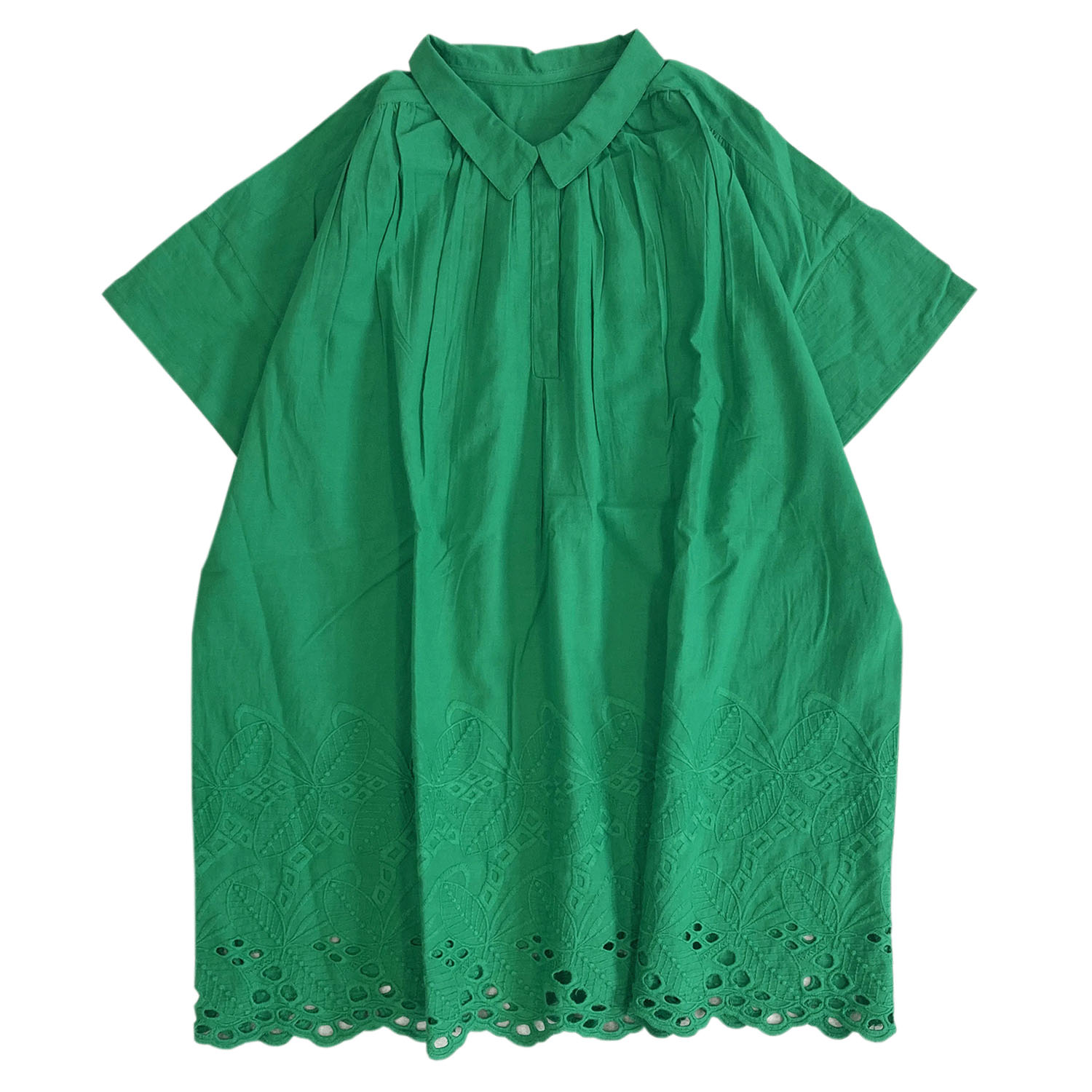 裾シフリーシャツカラーチュニックブラウス - 画像16