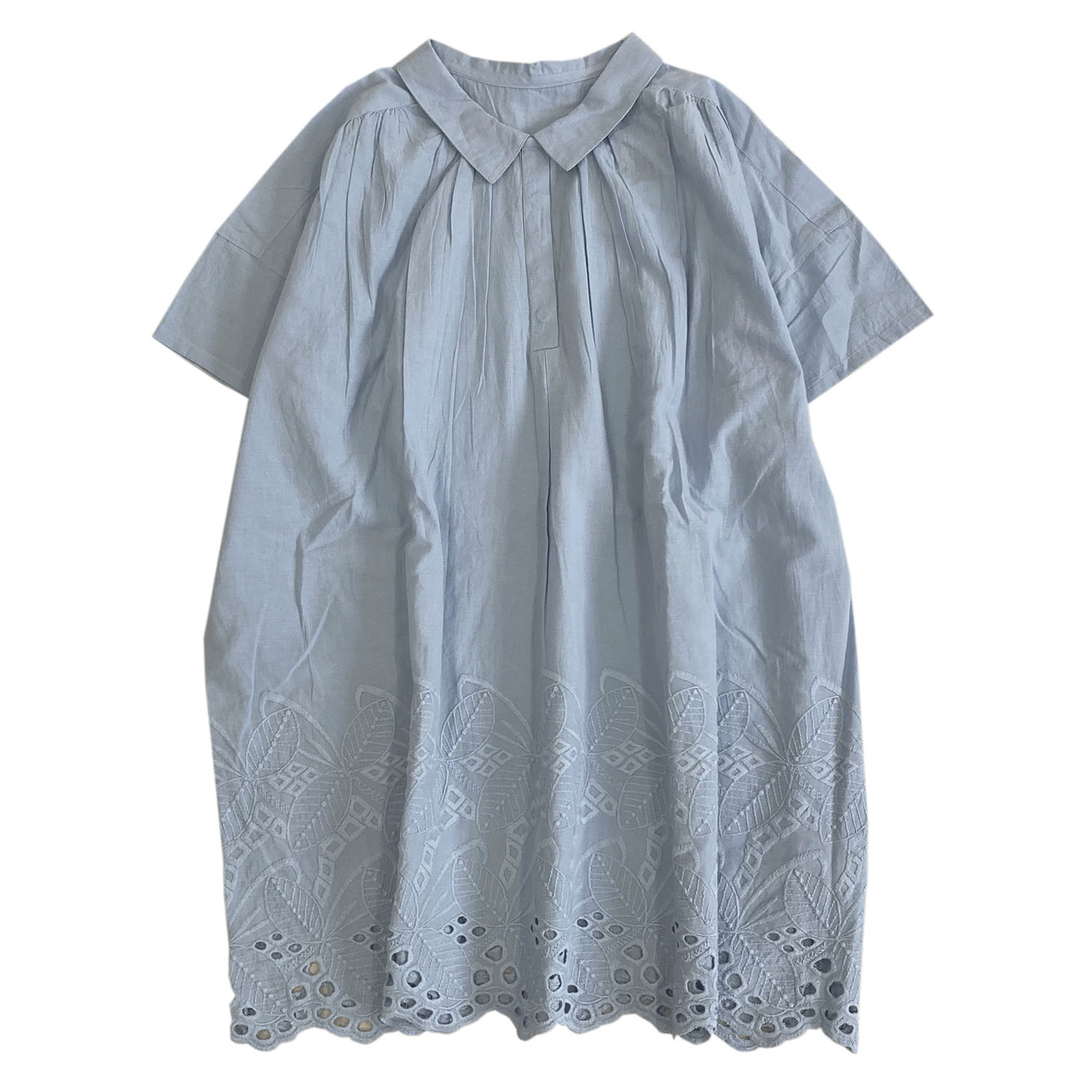 裾シフリーシャツカラーチュニックブラウス - 画像22