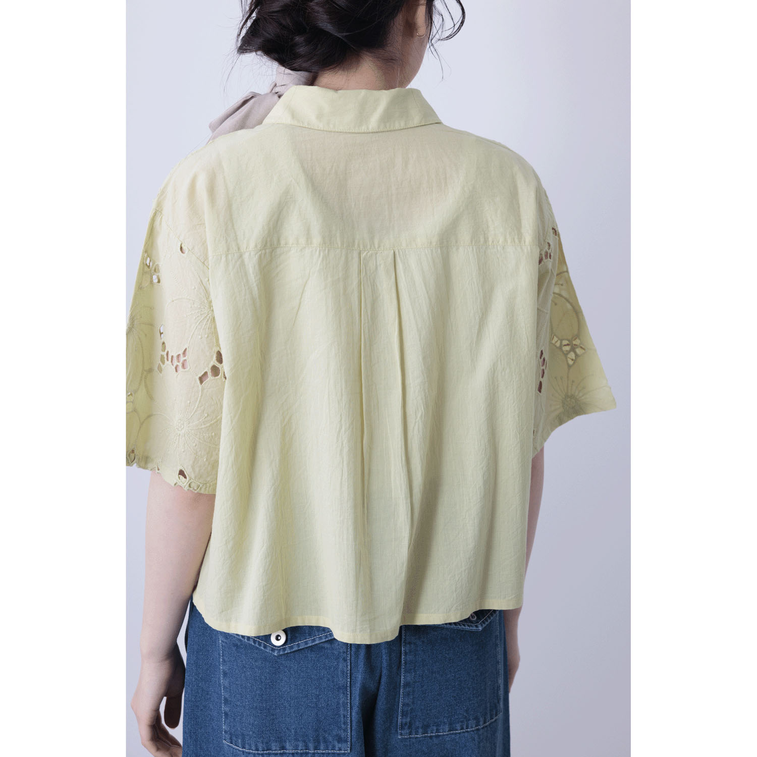 シフリー刺繍×無地シャツブラウス - 画像19