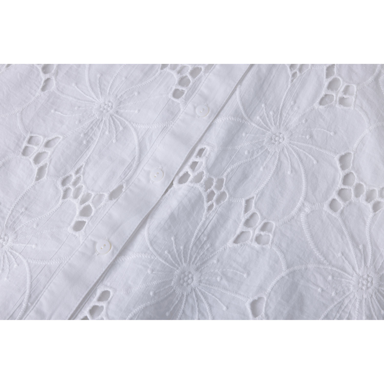 シフリー刺繍×無地シャツブラウス - 画像6