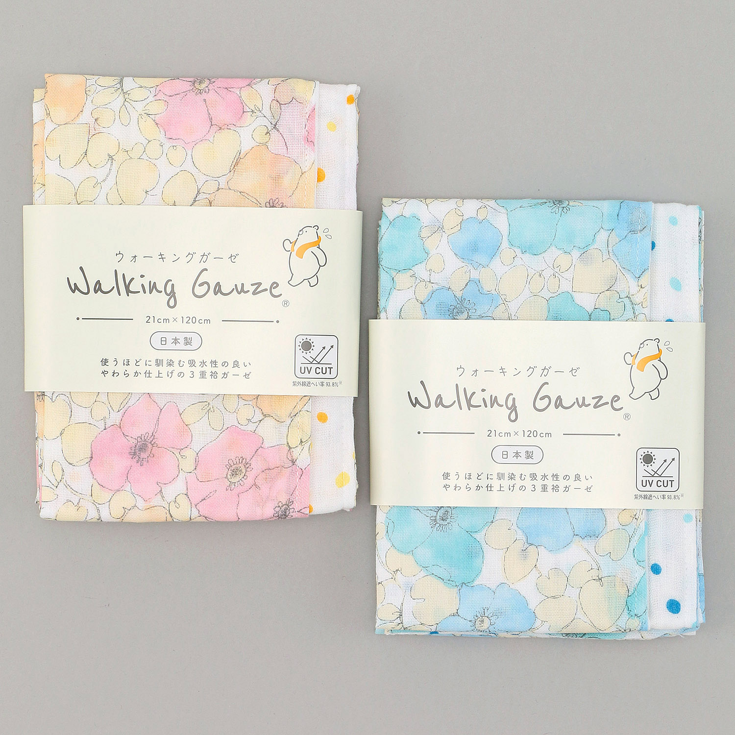 ウォーキングガーゼ UV加工 ポピー - 画像1