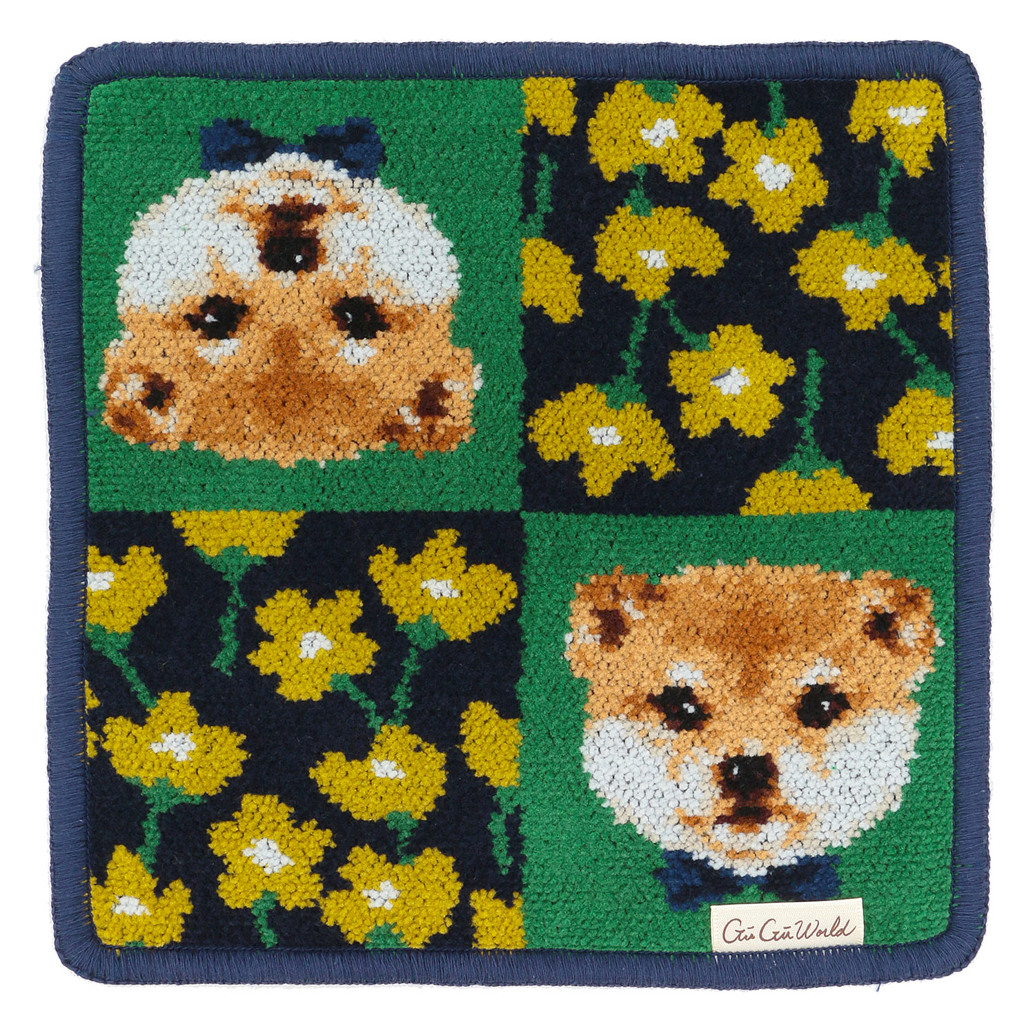 GUGUWorld 婦人シェニール織 ミニハンカチ - 画像4