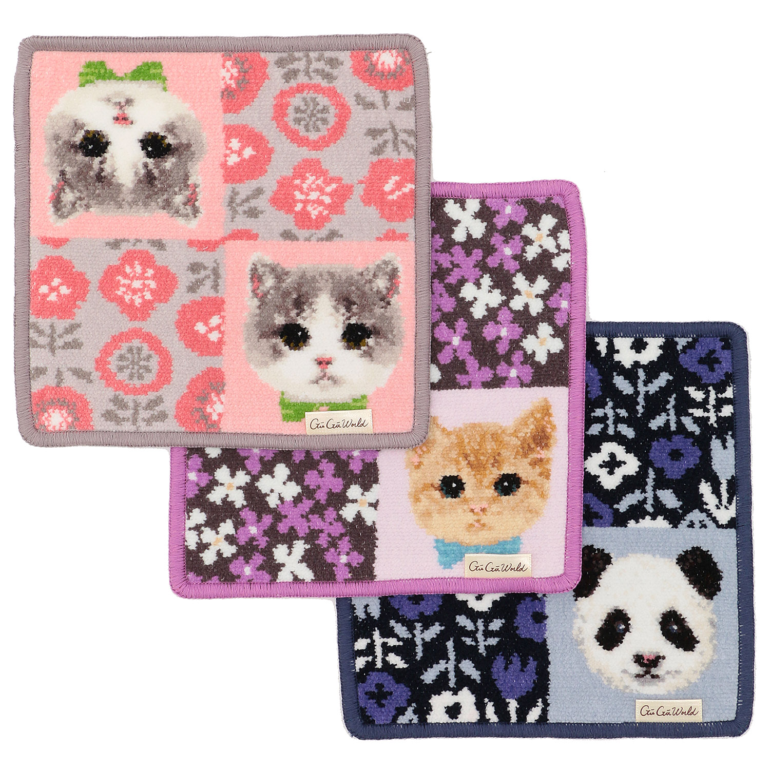 GUGUWorld 婦人シェニール織 ミニハンカチ