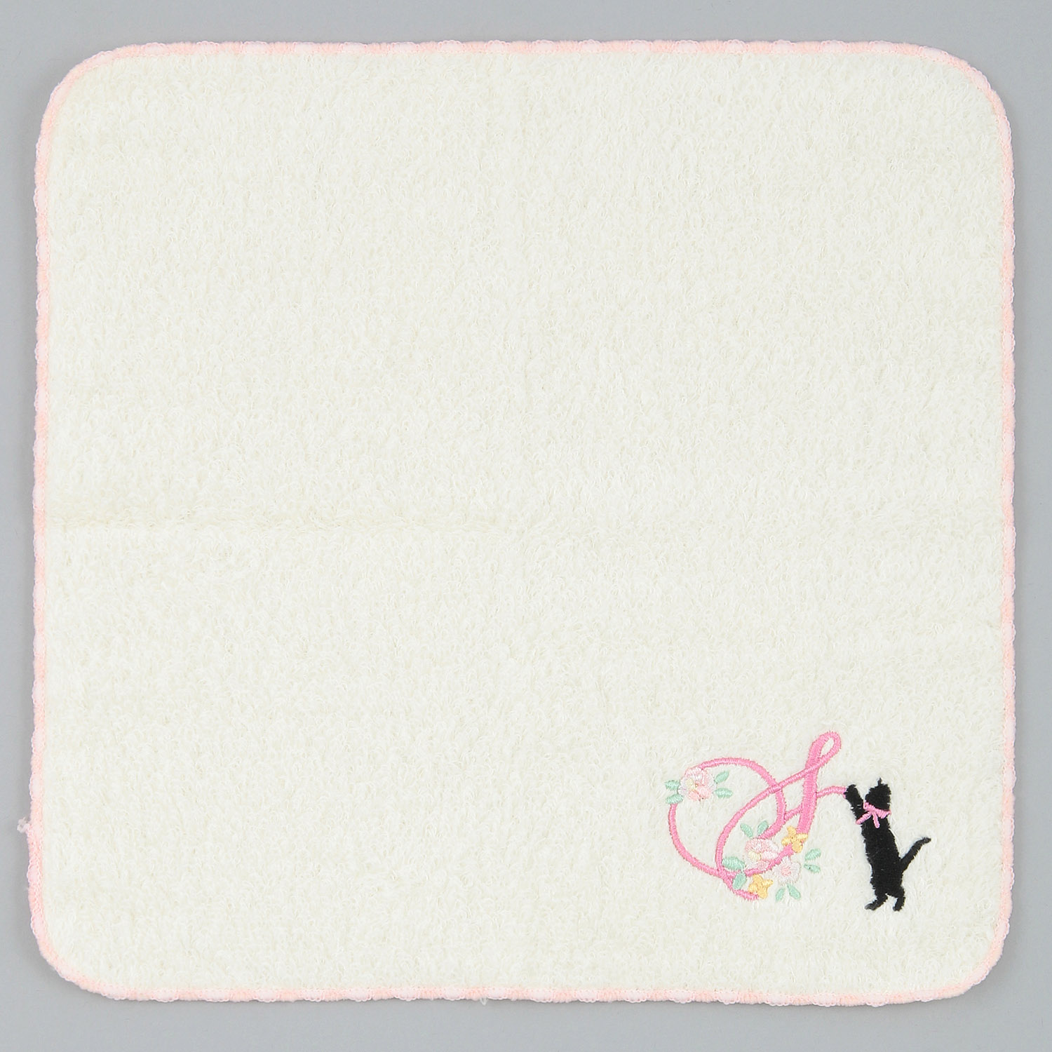 ふわふわ無撚糸ハンカチ猫とイニシャル - 画像11