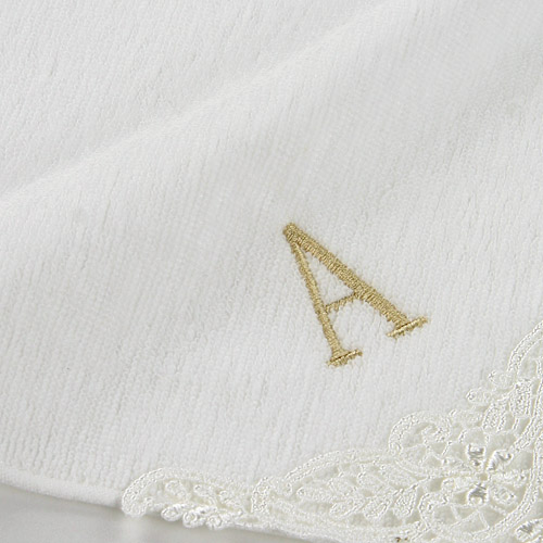 婦人 今治イニシャルタオルハンカチ - 画像5