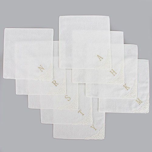 婦人 今治イニシャルタオルハンカチ