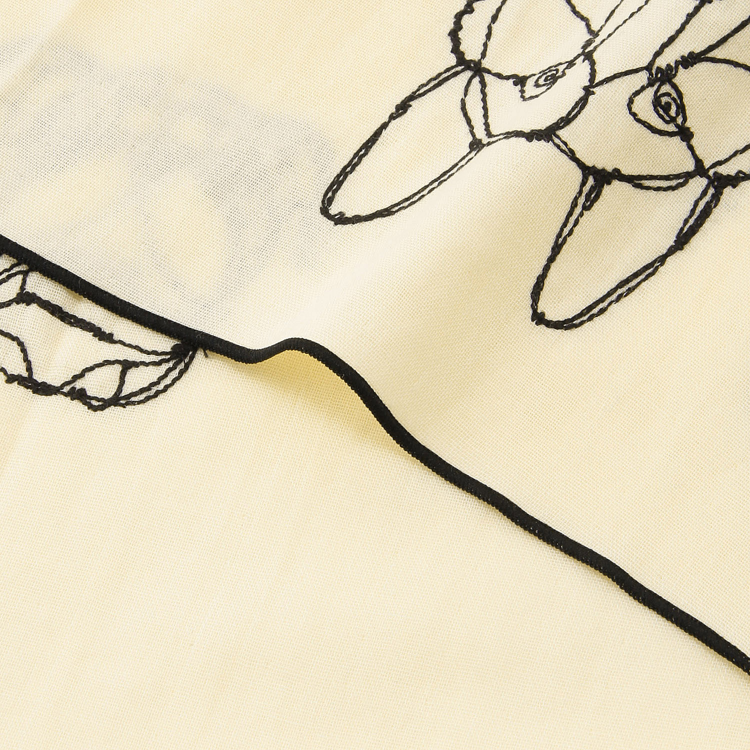 ＋HAyU fabric ～DOG～ 綿100％ダブルガーゼ刺繍ハンカチ - 画像4