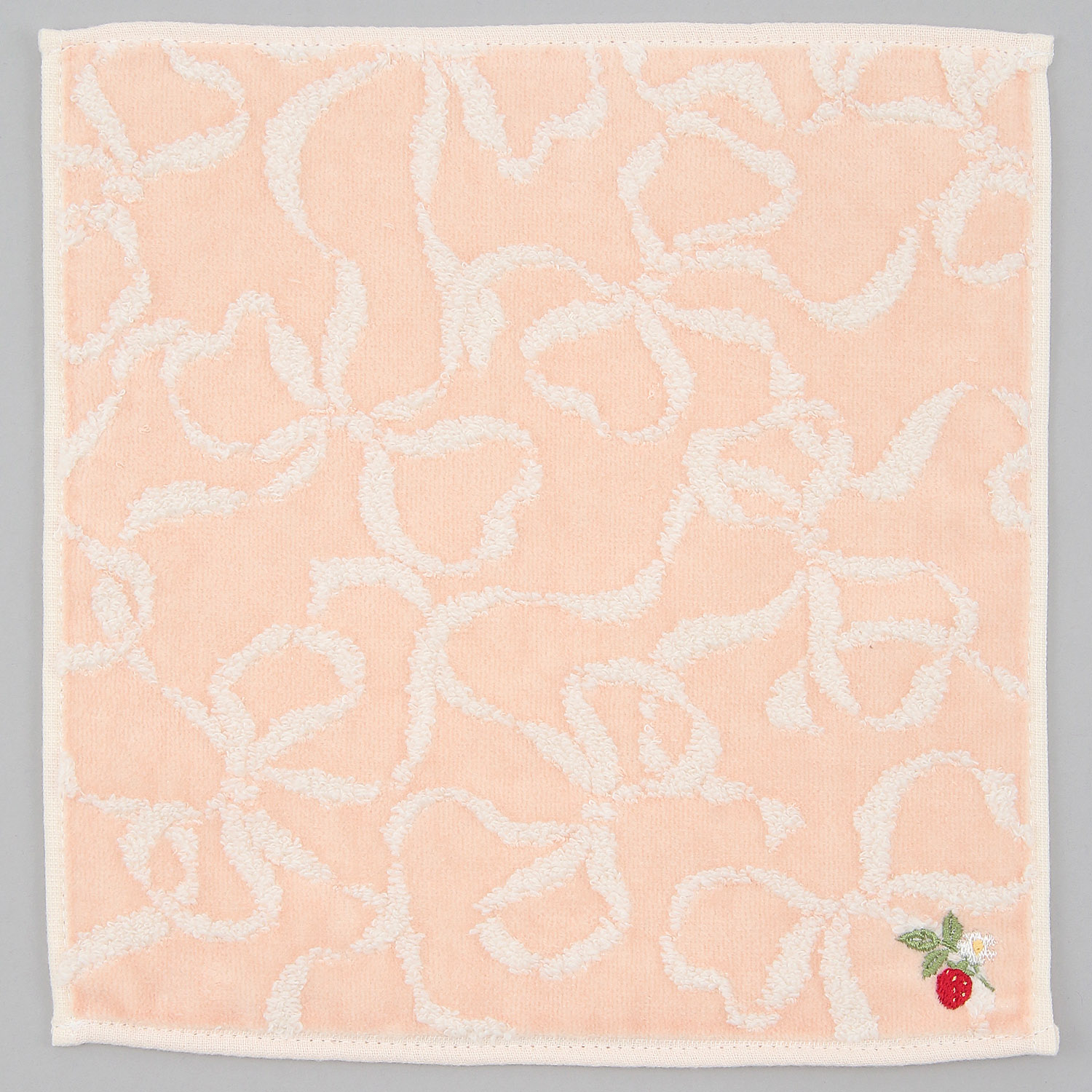 無撚糸ミニタオルハンカチ リボン - 画像5